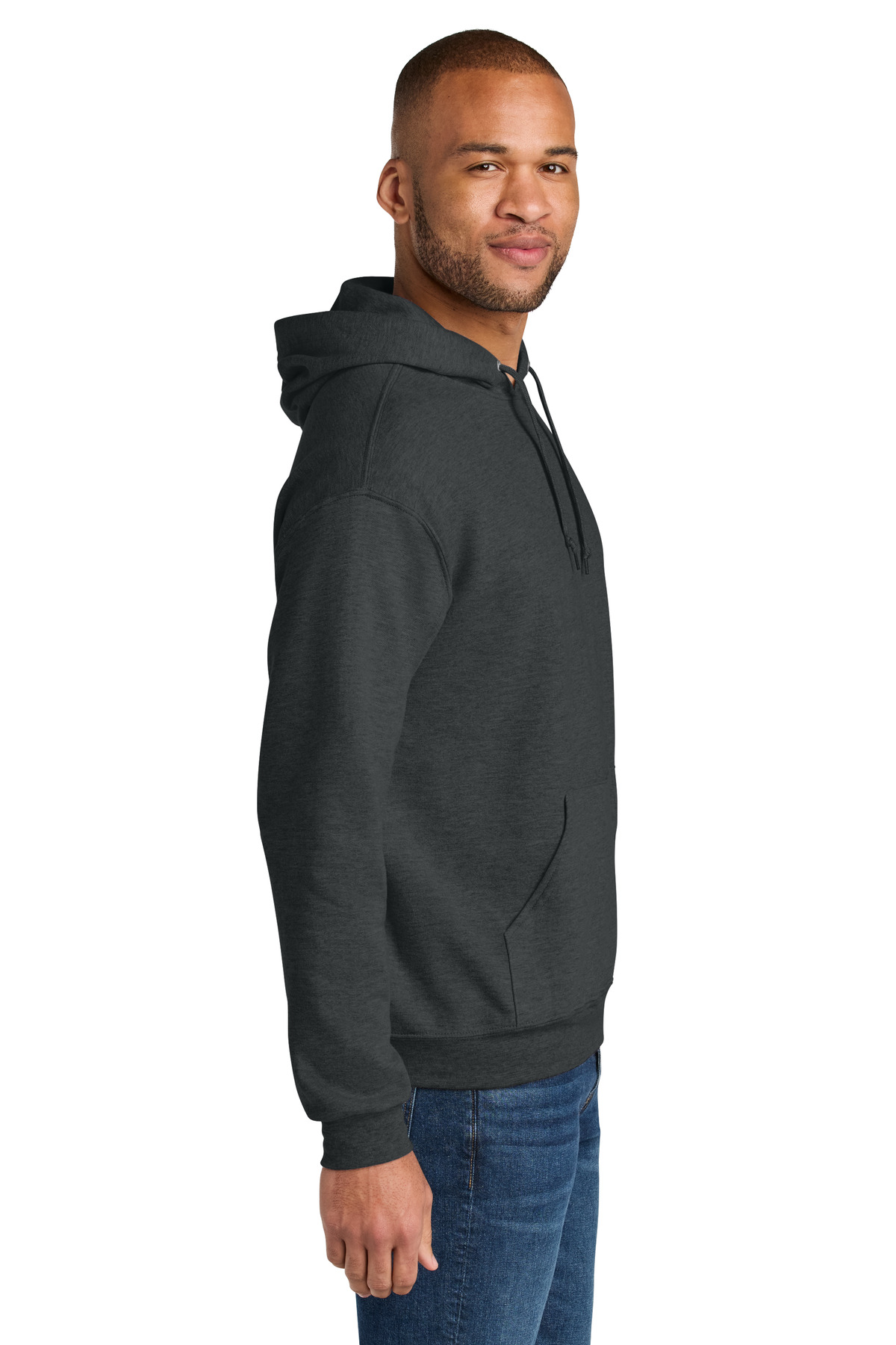 Jerzees Ultimate Unisex CVC Ring Spun Hooded Sweatshirt IC49M