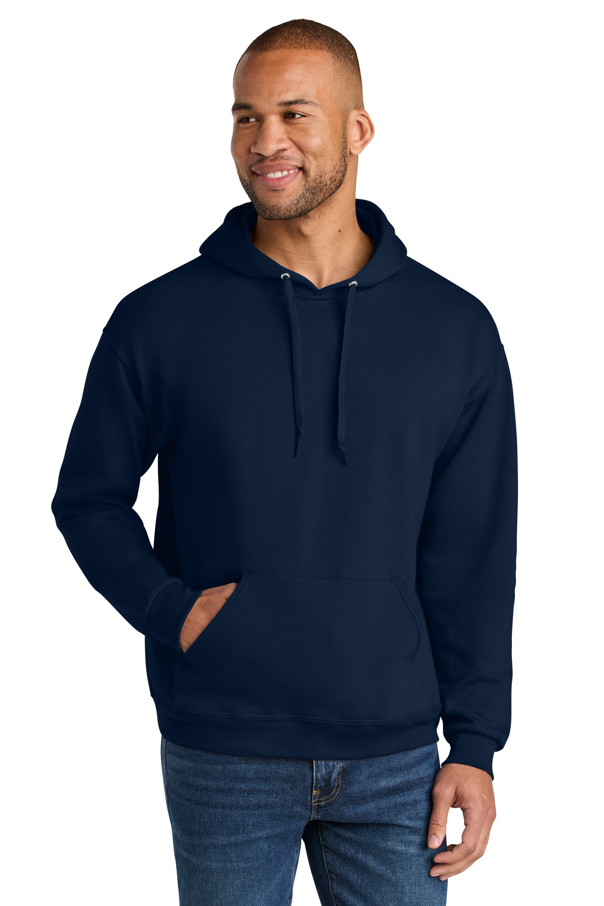 Jerzees Ultimate   Unisex CVC Ring Spun Hooded Sweatshirt IC49M