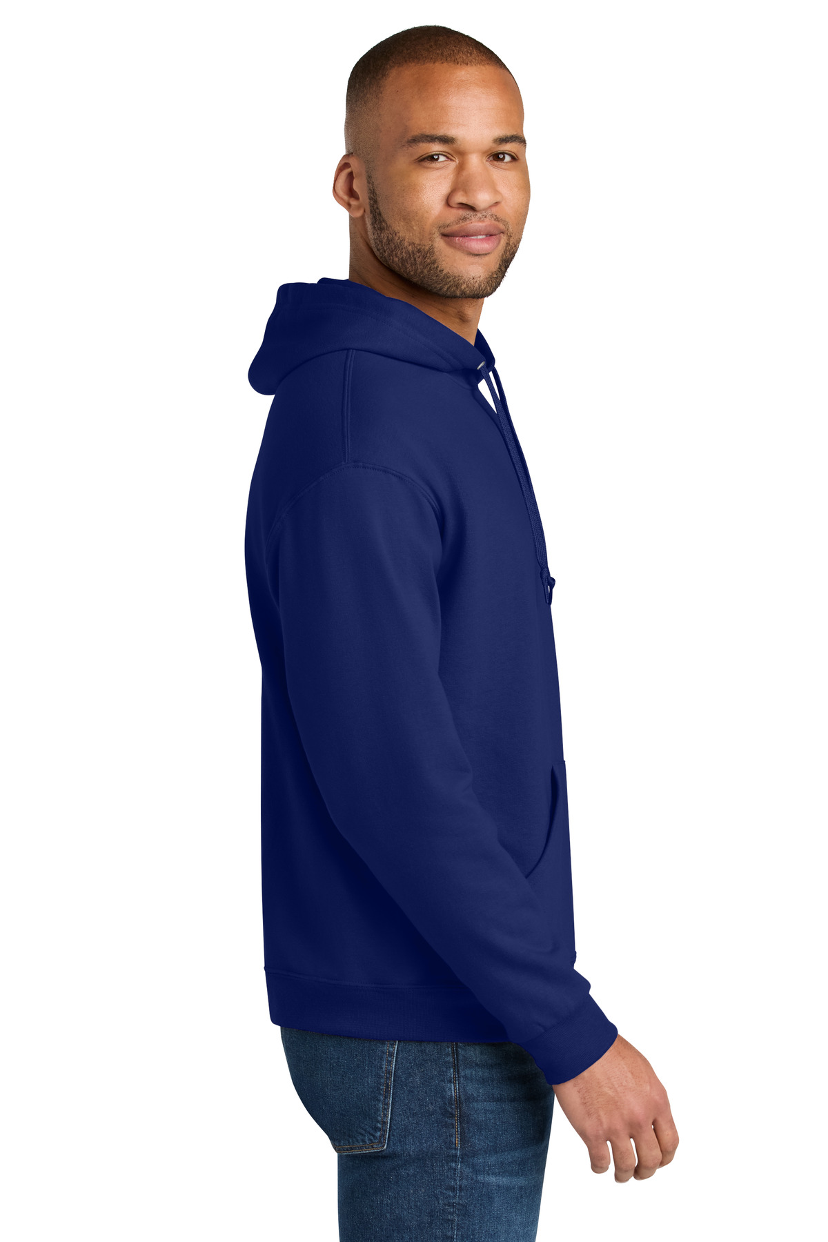 Jerzees Ultimate Unisex CVC Ring Spun Hooded Sweatshirt IC49M