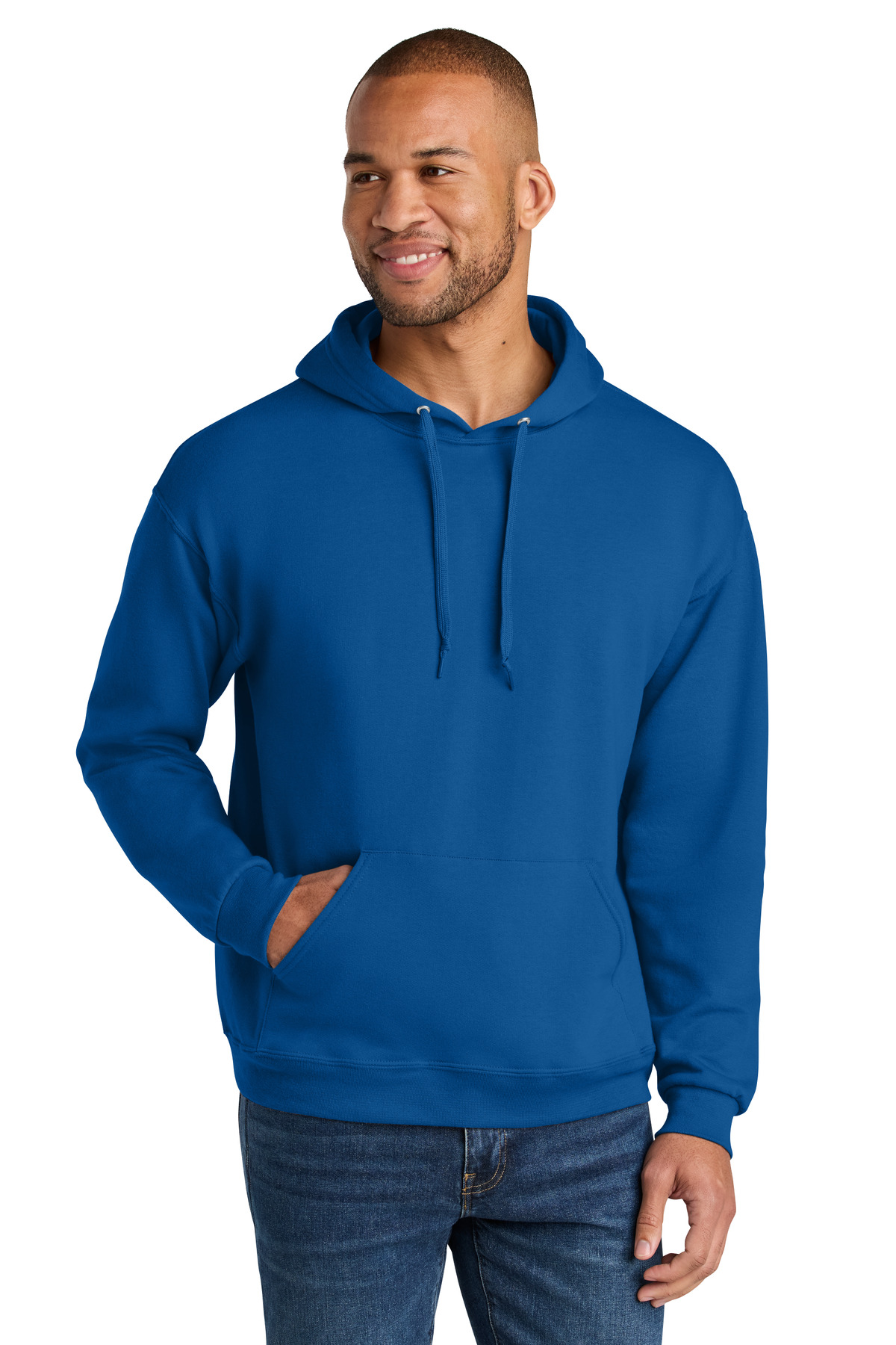Ultimate Unisex CVC Ring Spun Hooded Sweatshirt - Royal