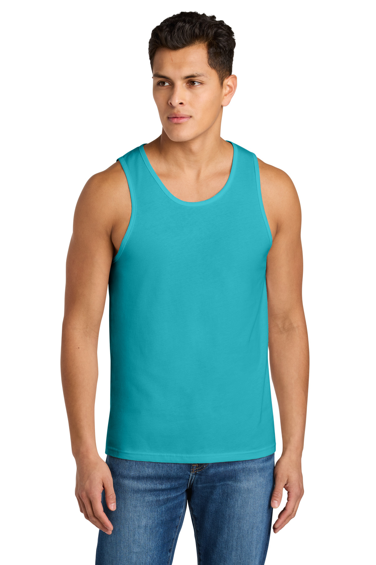Next Level Apparel ® Cotton Muscle Tank NL3633 - Tahiti Blue