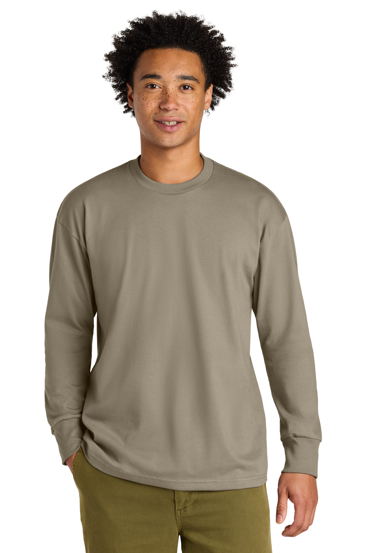 Heavyweight Long Sleeve Tee - Tan