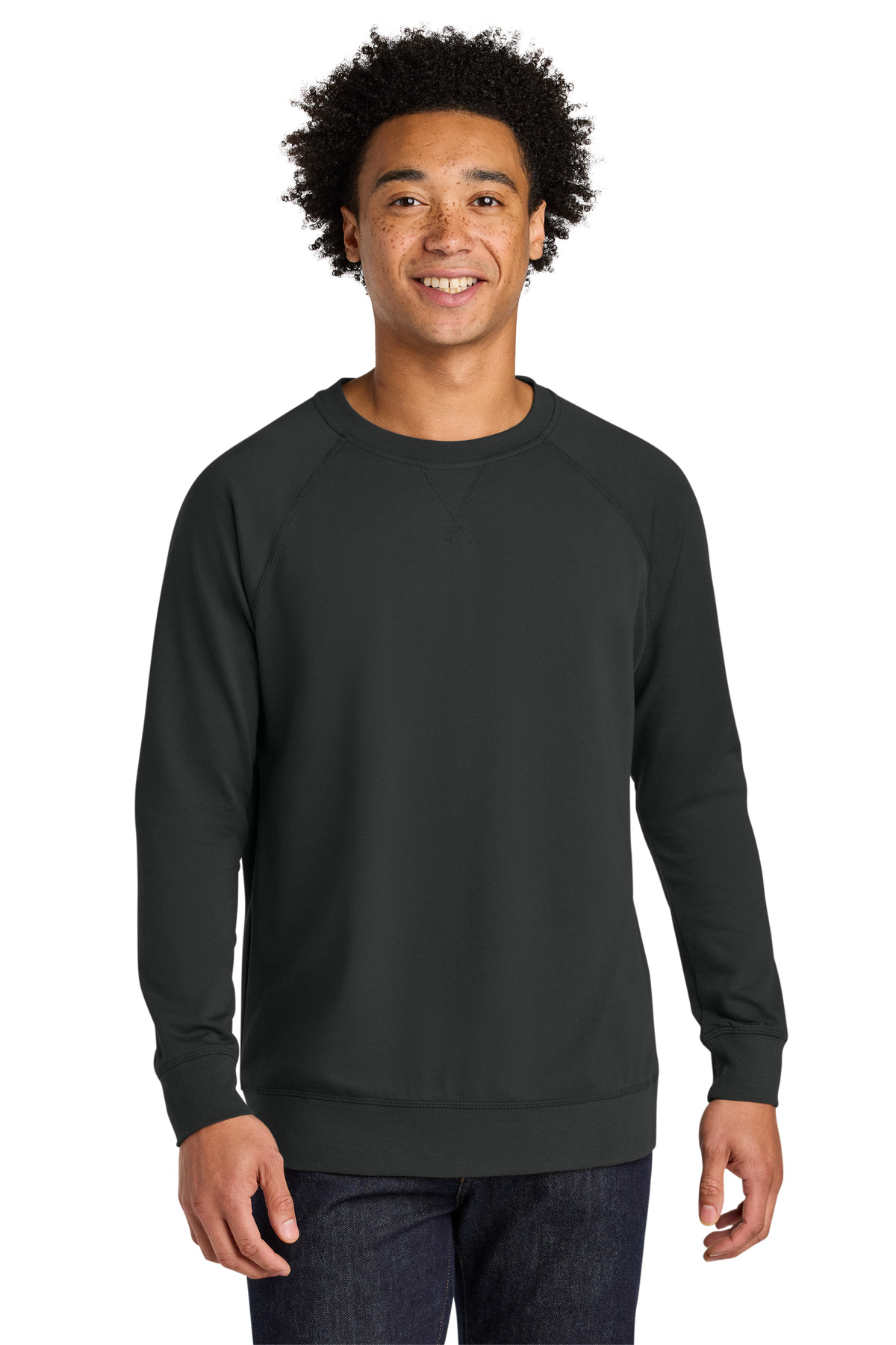 Next Level Apparel Next Level Apparel Laguna Raglan Sweatshirt NL9000 in Graphite Black