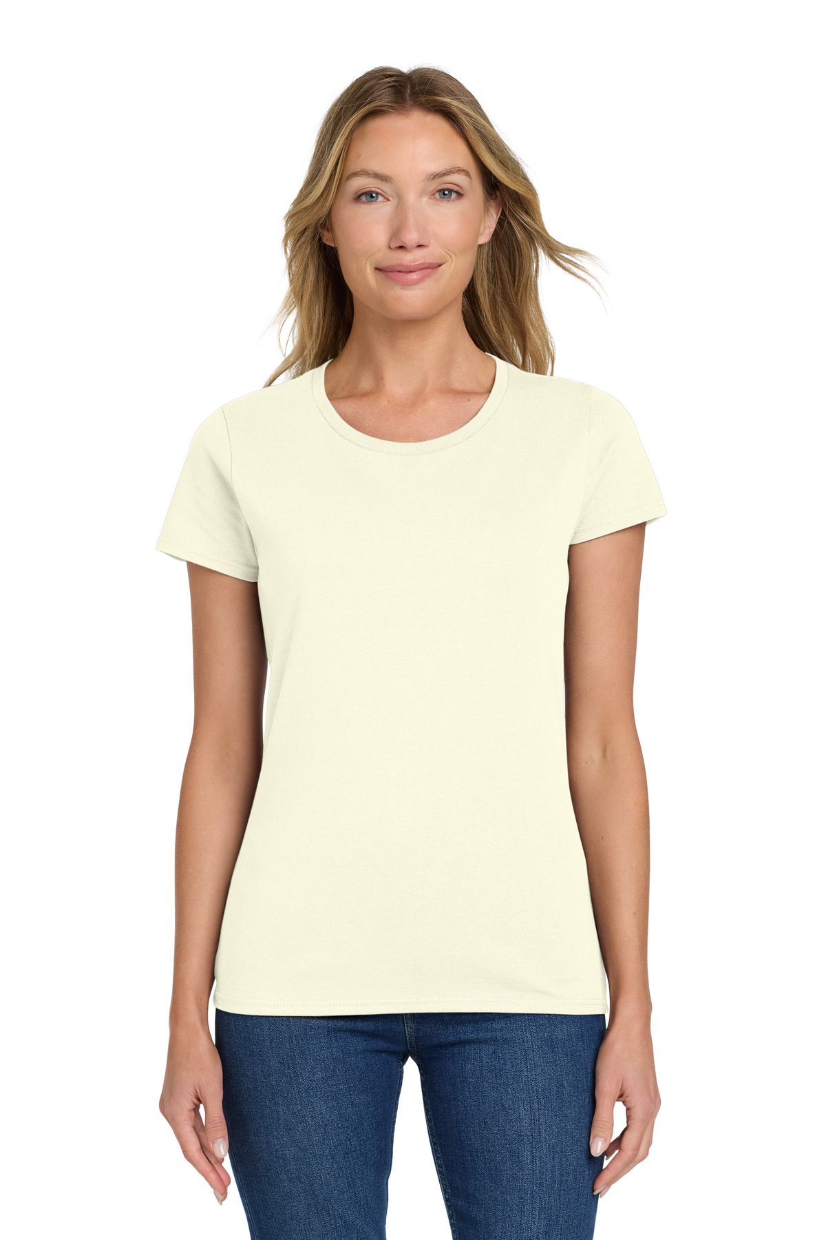 Gildan Gildan Women's Heavy Cotton 100% Cotton T-Shirt. 5000L in Off White