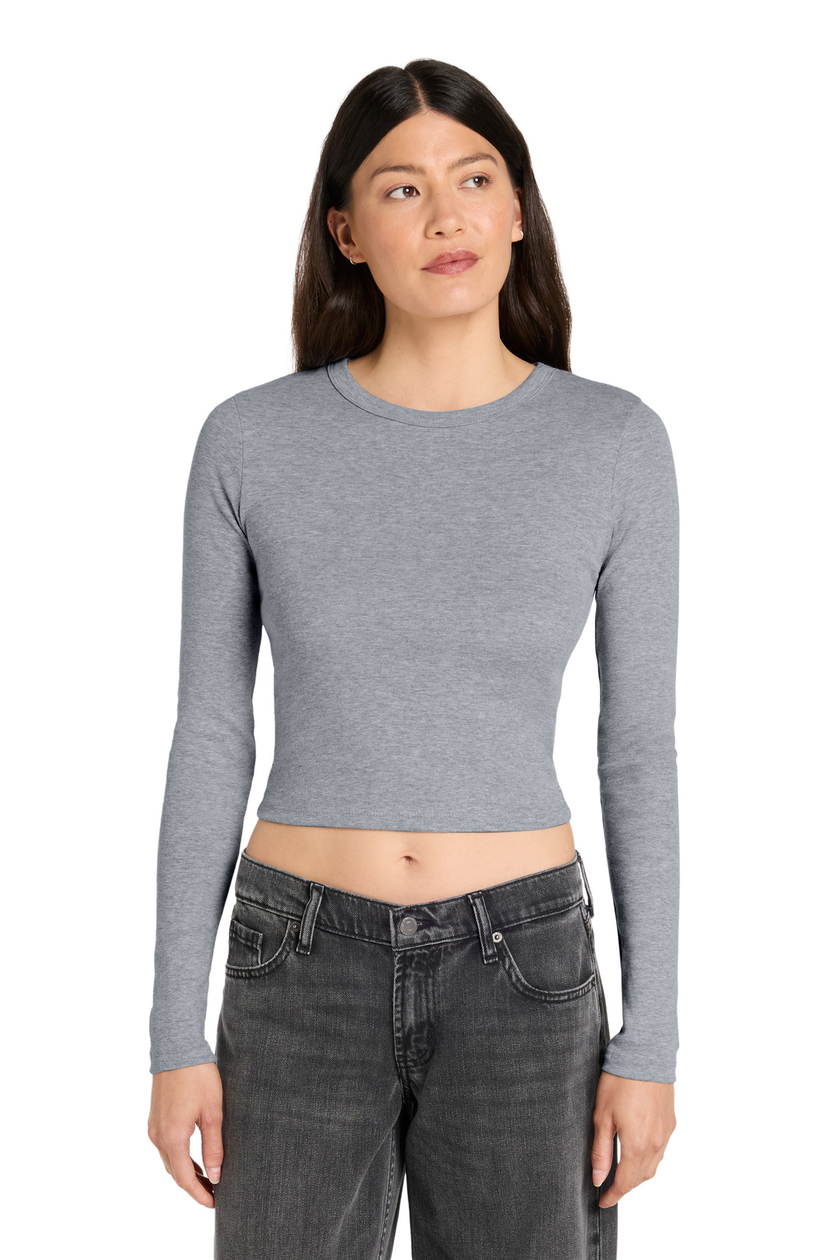 BELLA+CANVAS ® Women's Micro Rib Long Sleeve Baby Tee BC1501 - Image 5