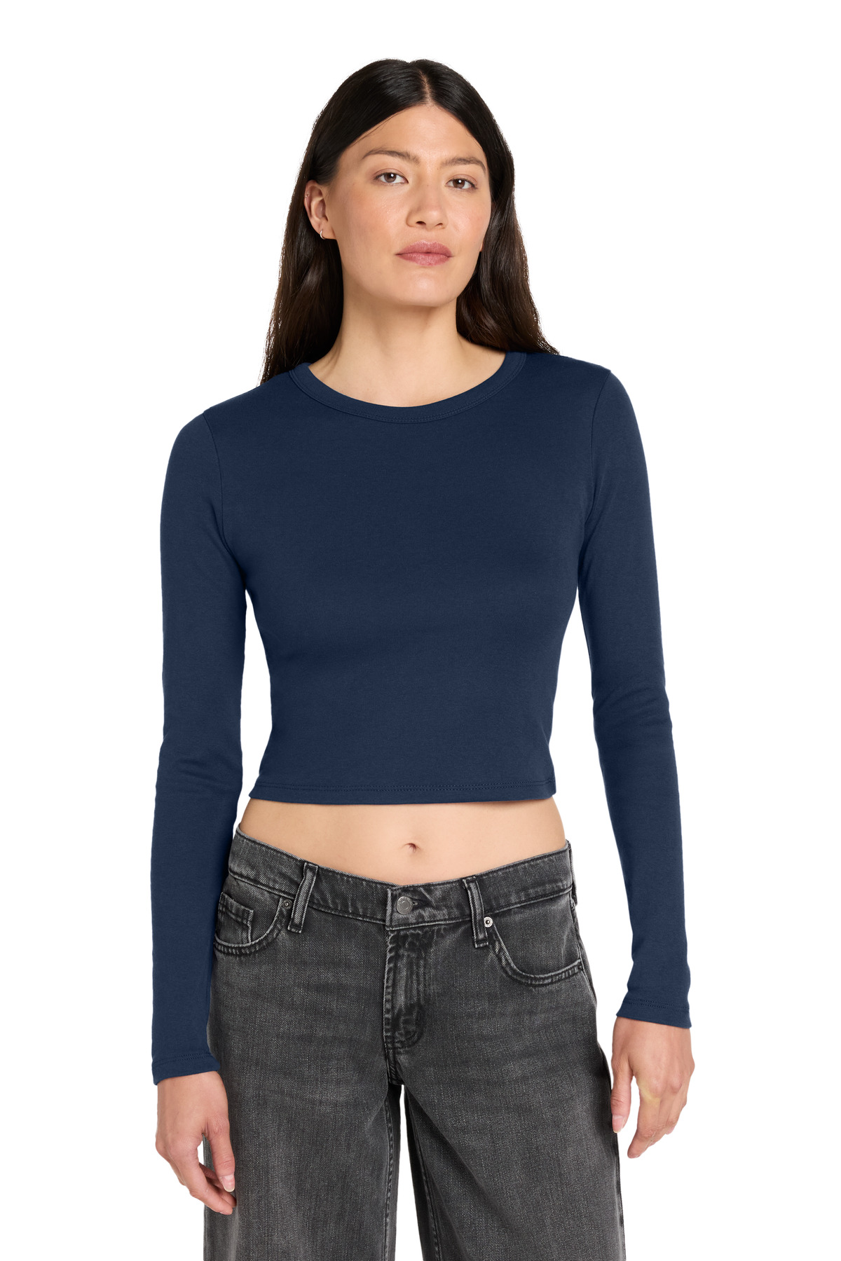 BELLA+CANVAS ® Women's Micro Rib Long Sleeve Baby Tee BC1501 - Image 2