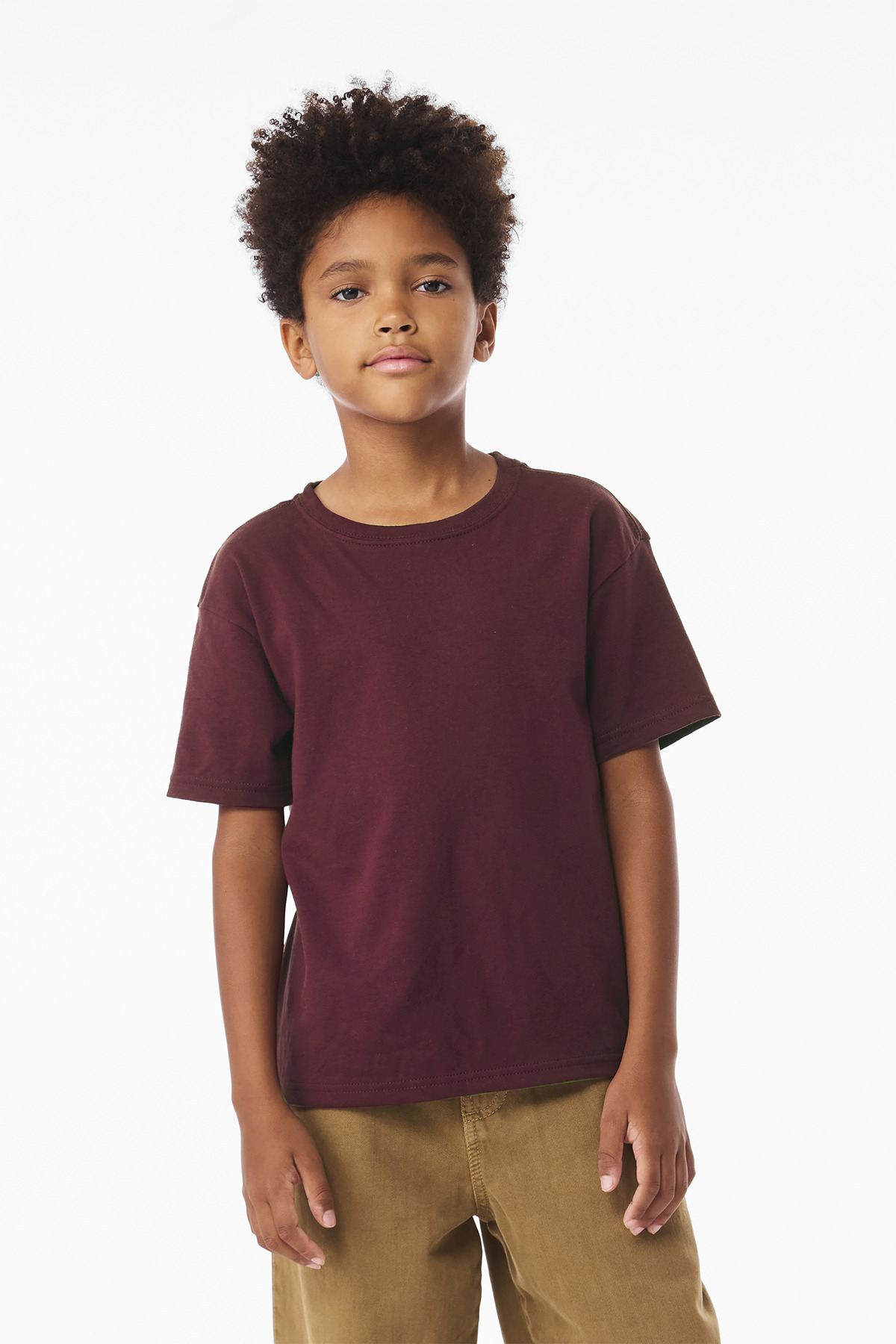 BELLA+CANVAS ® Youth 6-Ounce Heavyweight Tee BC3010Y - Maroon
