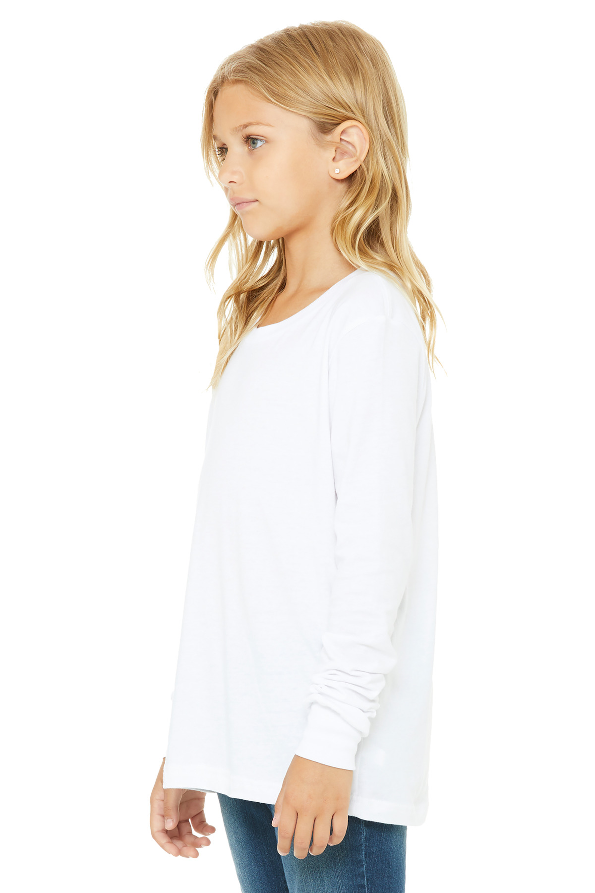 BELLA+CANVAS ® Youth Jersey Long Sleeve Tee BC3501Y - White
