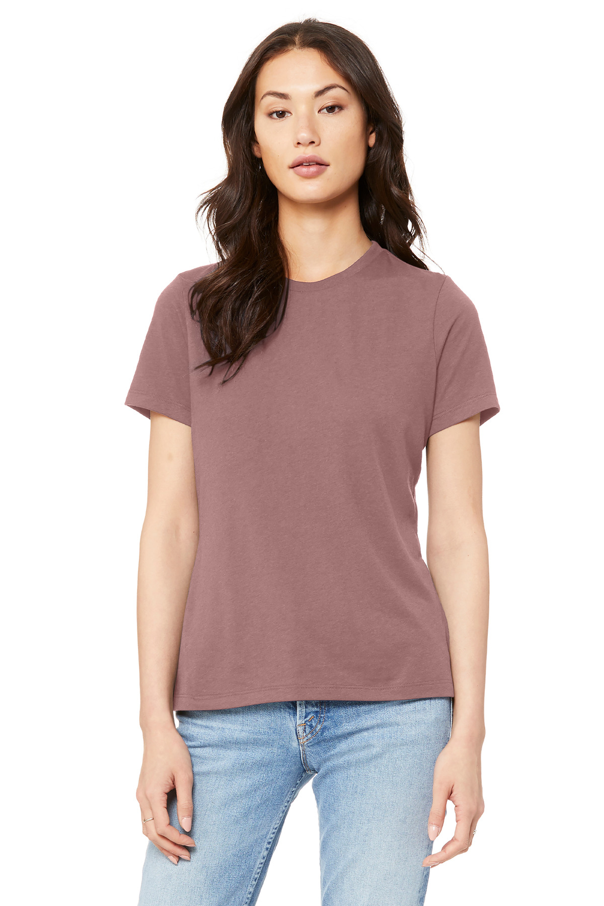 BELLA+CANVAS ® Women's Relaxed Jersey Short Sleeve Tee. BC6400 - Mauve