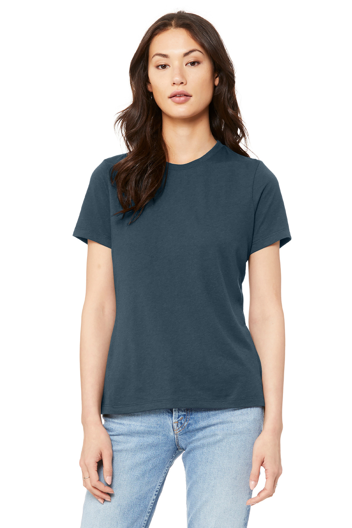 BELLA+CANVAS ® Women's Relaxed Jersey Short Sleeve Tee. BC6400 - Vintage Navy