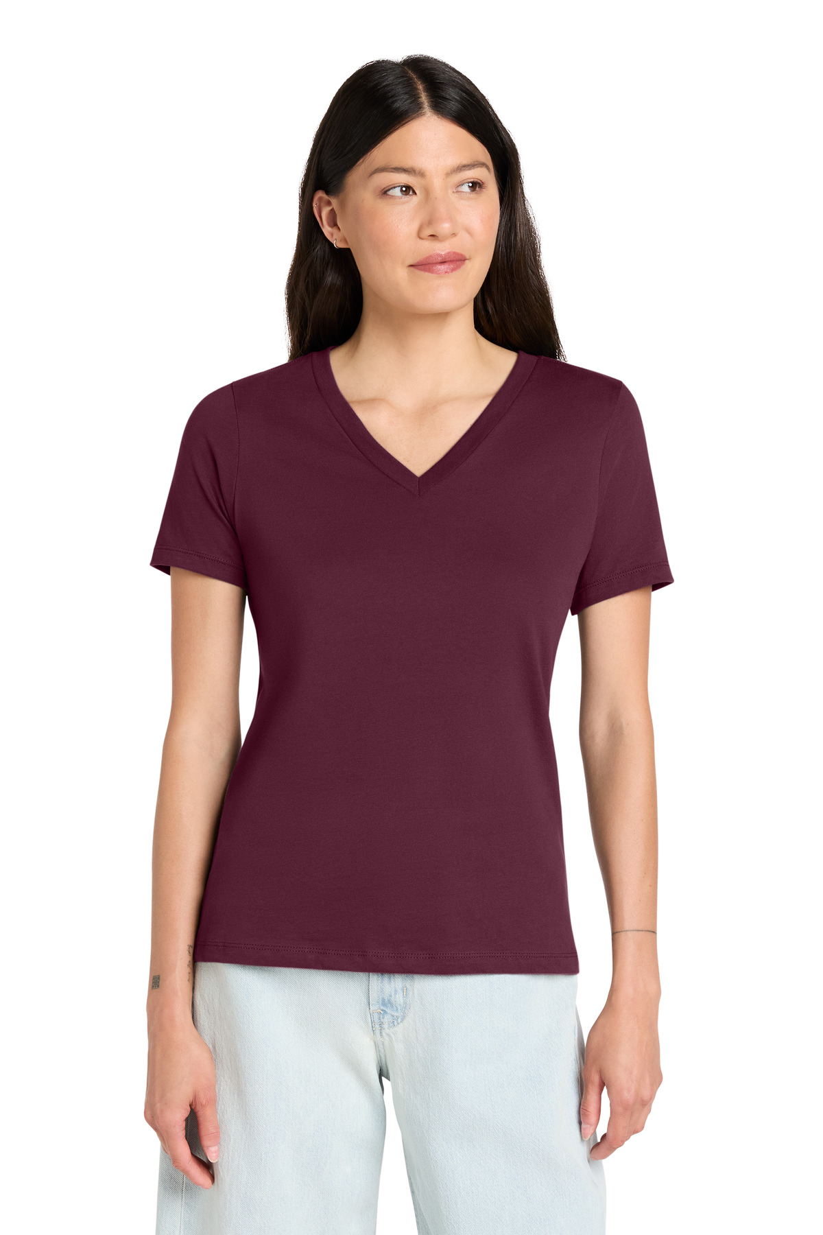 BELLA+CANVAS ® Women's Relaxed Jersey Short Sleeve V-Neck Tee. BC6405 - Image 5