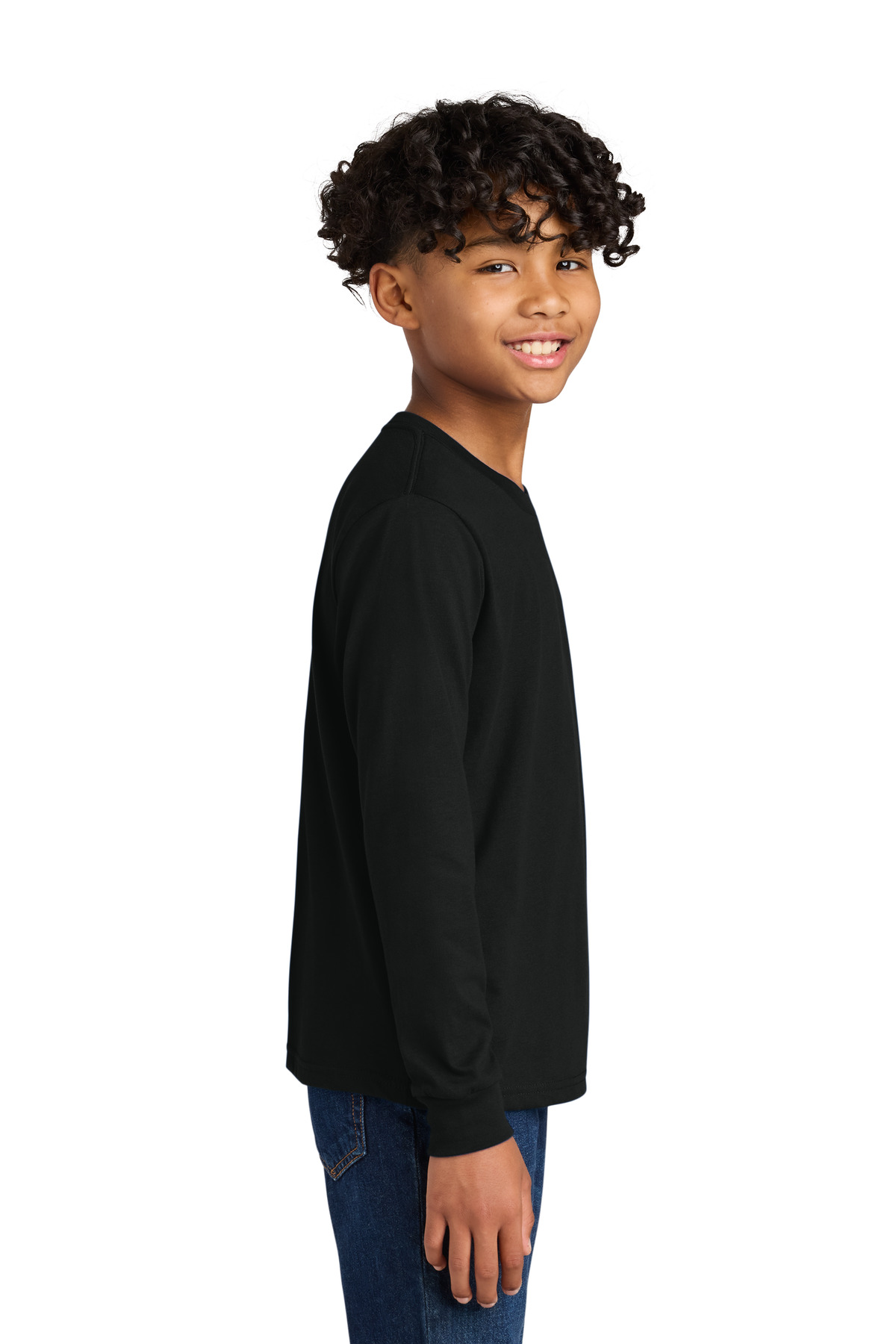 Next Level Apparel Youth Cotton Long Sleeve Tee NL3311