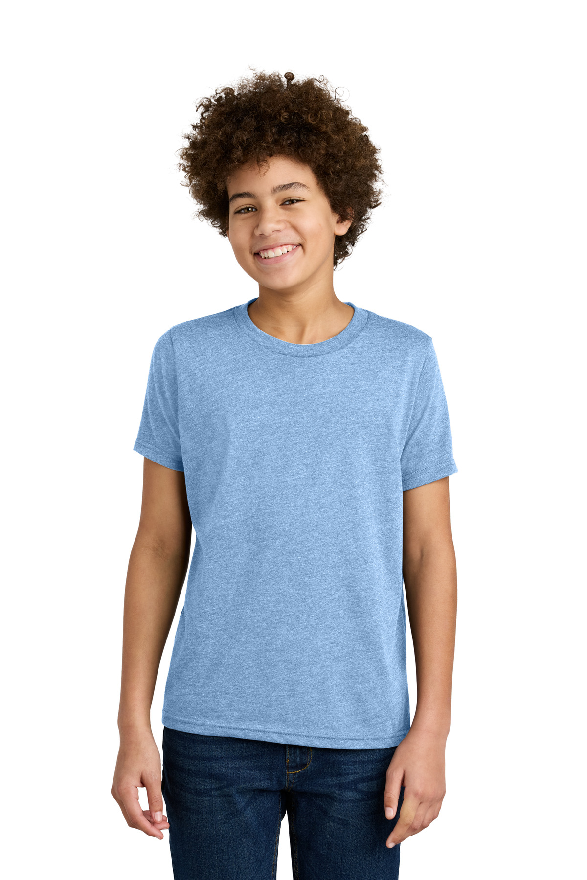 Next Level Apparel ® Youth CVC Tee NL3312 - Heather Columbia Blue