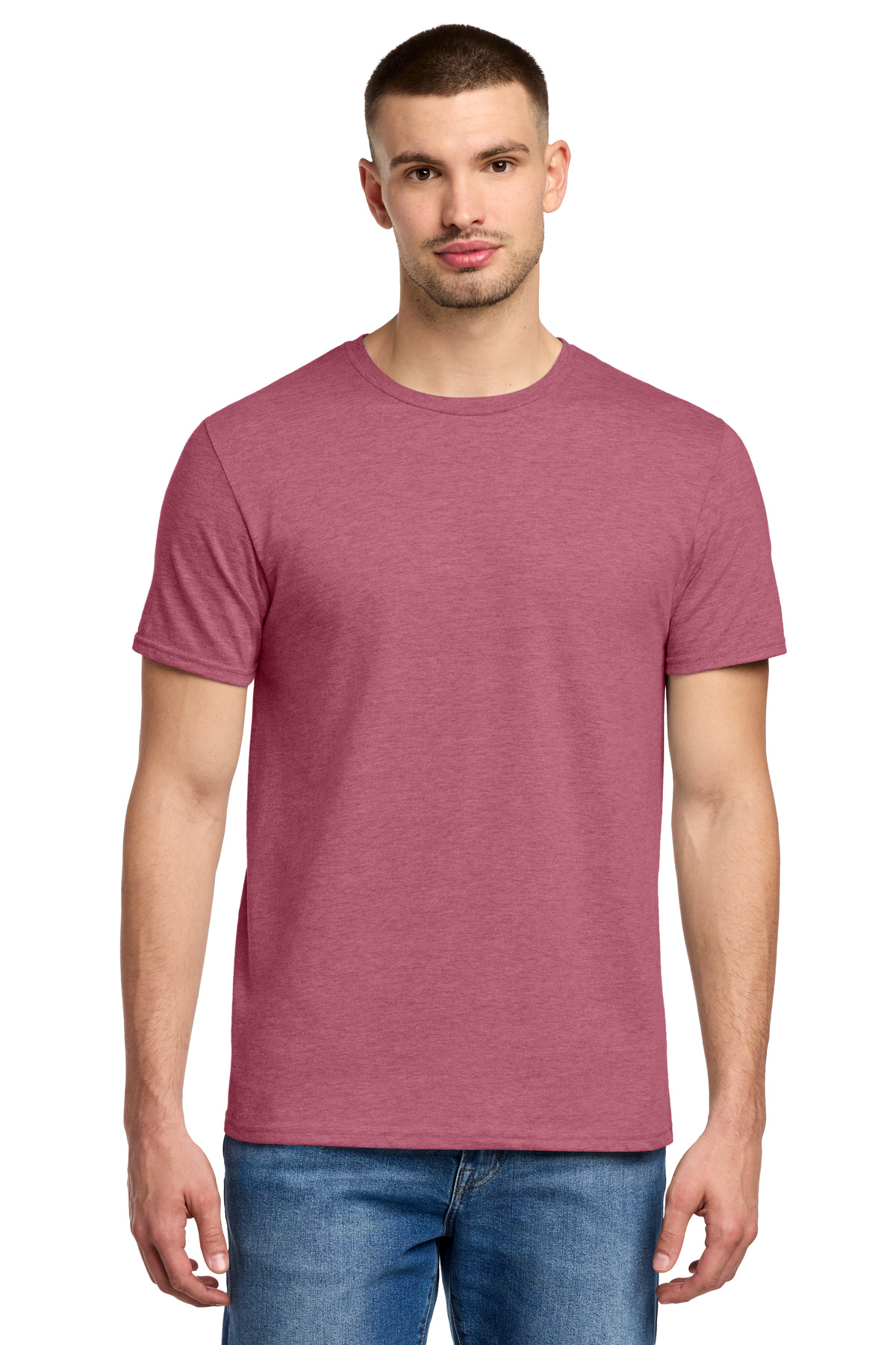 Jerzees Jerzees Premium Blend Ring Spun T-Shirt 560M in Raspberry Heather
