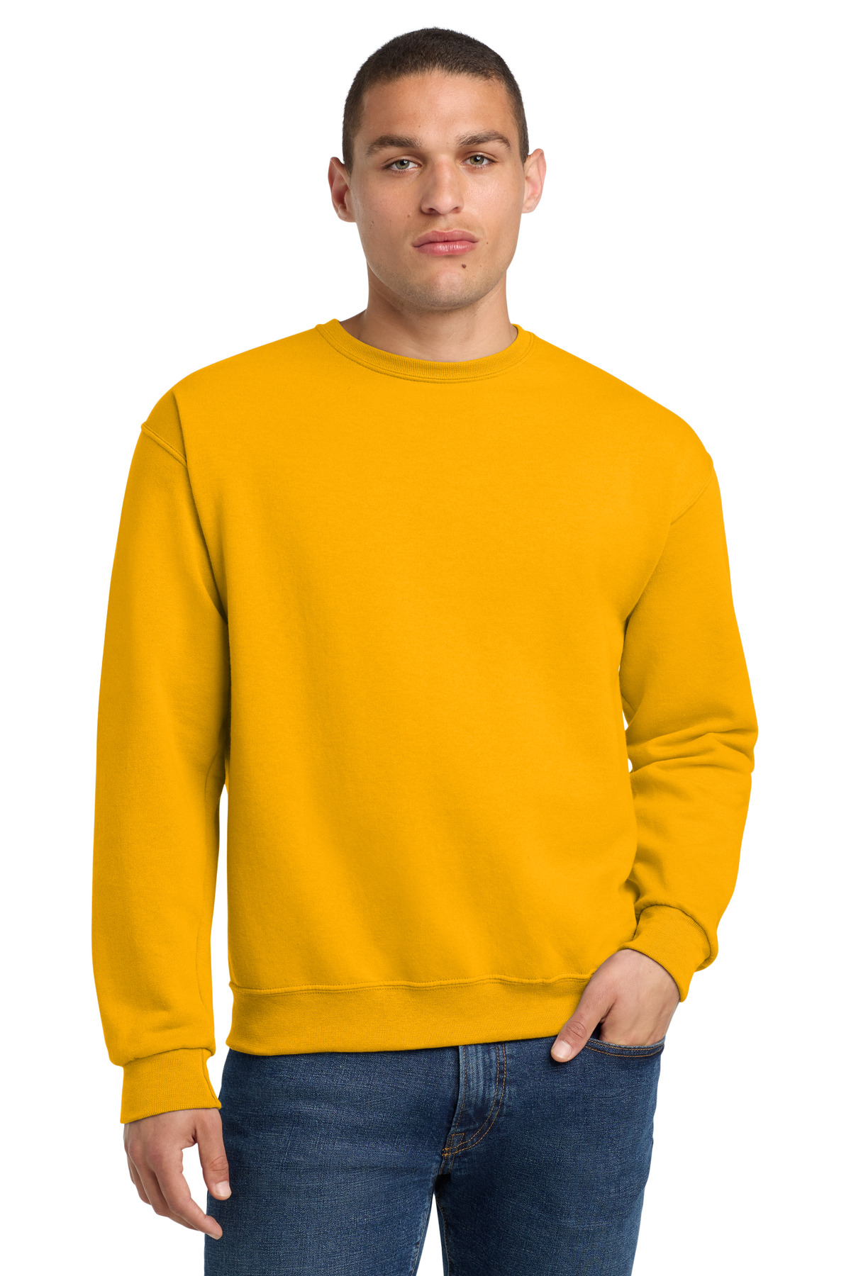 Jerzees ®  - NuBlend ®  Crewneck Sweatshirt.  562M - Front Model