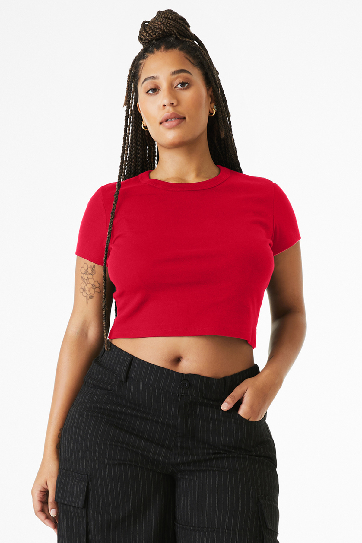 BELLA+CANVAS Women's Micro Rib Baby Tee BC1010