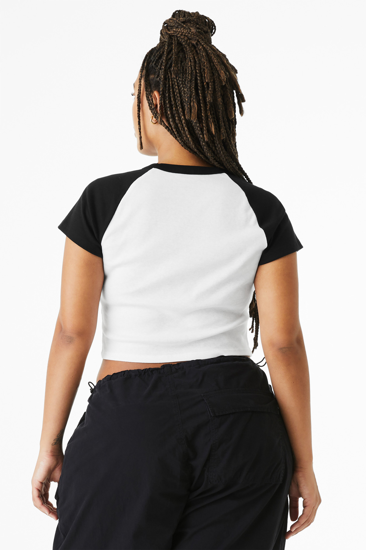 BELLA+CANVAS Women's Micro Rib Raglan Baby Tee BC1201