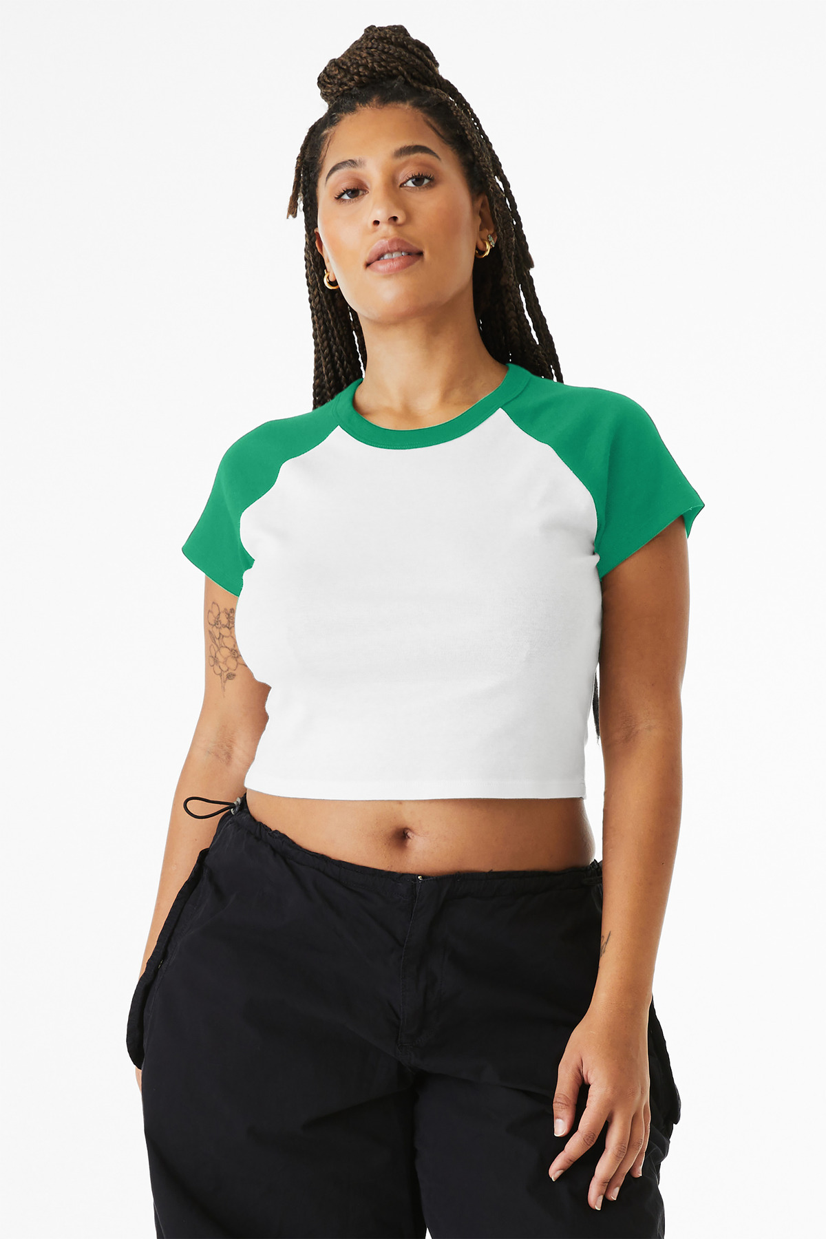 BELLA+CANVAS ® Women's Micro Rib Raglan Baby Tee BC1201 - Image 4