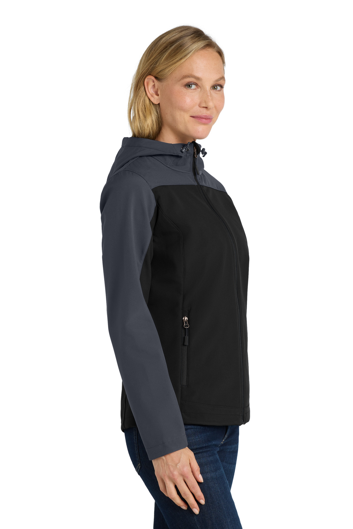 Port Authority Women's Hooded Core Soft Shell Jacket. L335