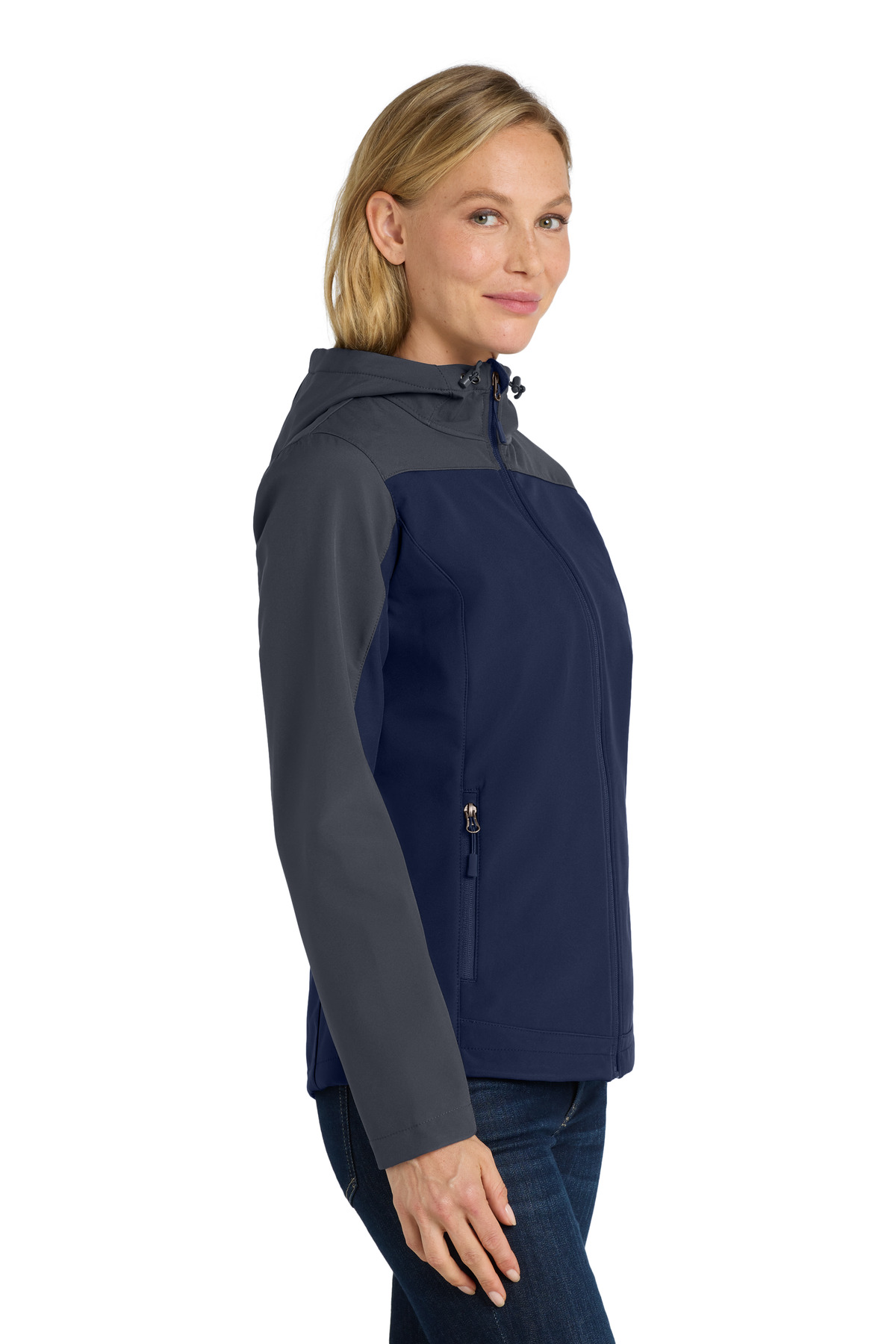 Port Authority Women's Hooded Core Soft Shell Jacket. L335