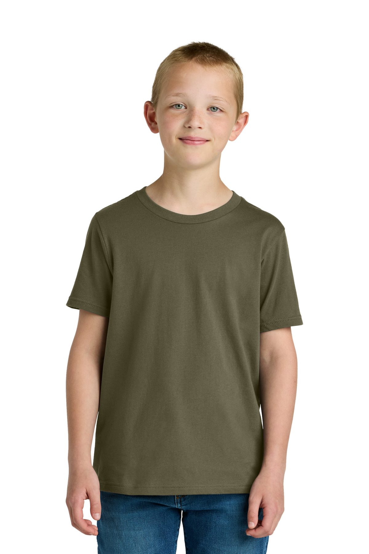 Next Level Apparel ® Youth Cotton Tee NL3310 - Military Green