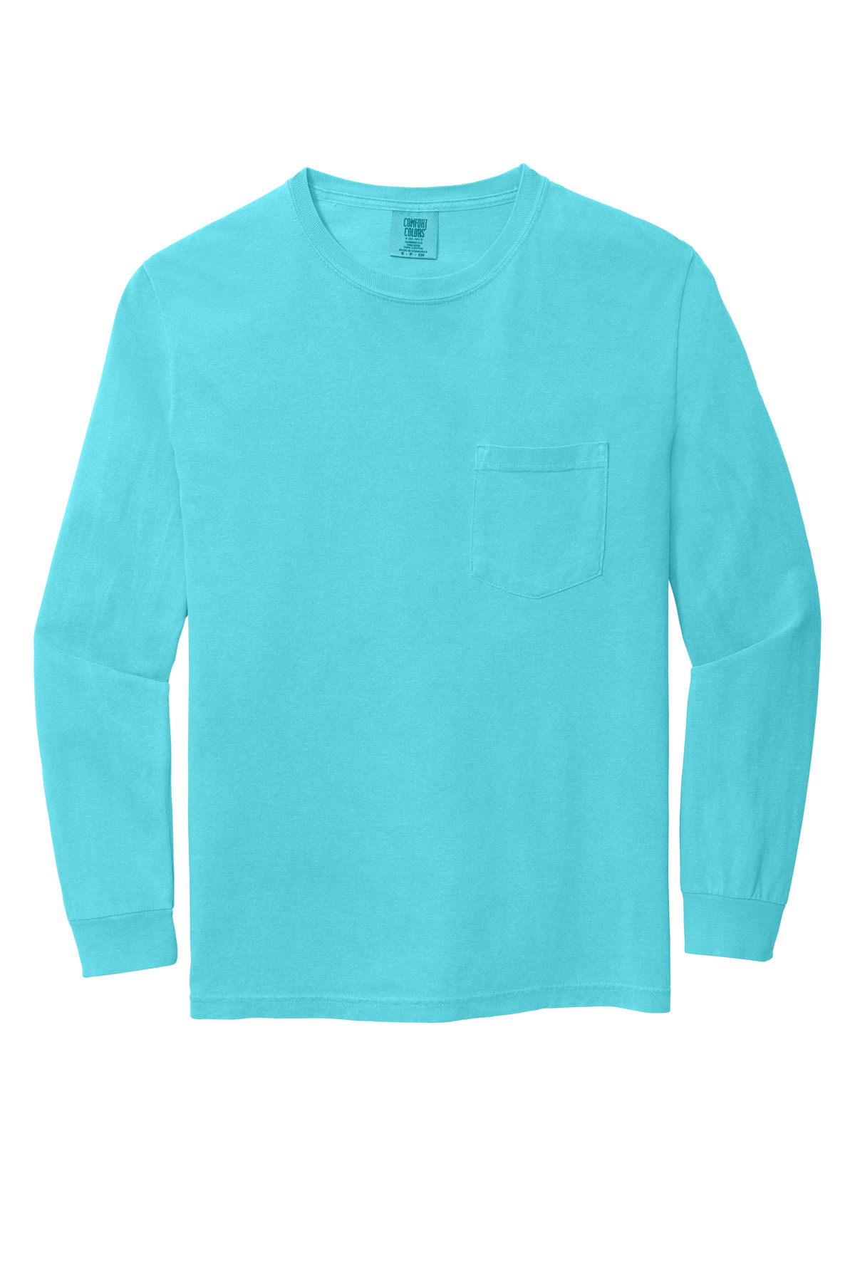 COMFORT COLORS Heavyweight Ring Spun Long Sleeve Pocket Tee. 4410