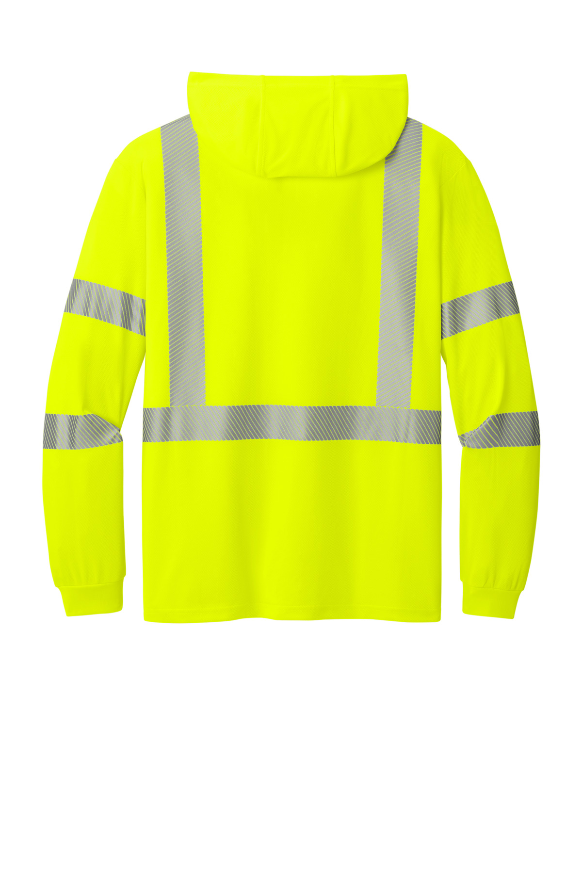 CornerStone ANSI 107 Class 3 Long Sleeve Segmented Tape Hooded Tee CS208
