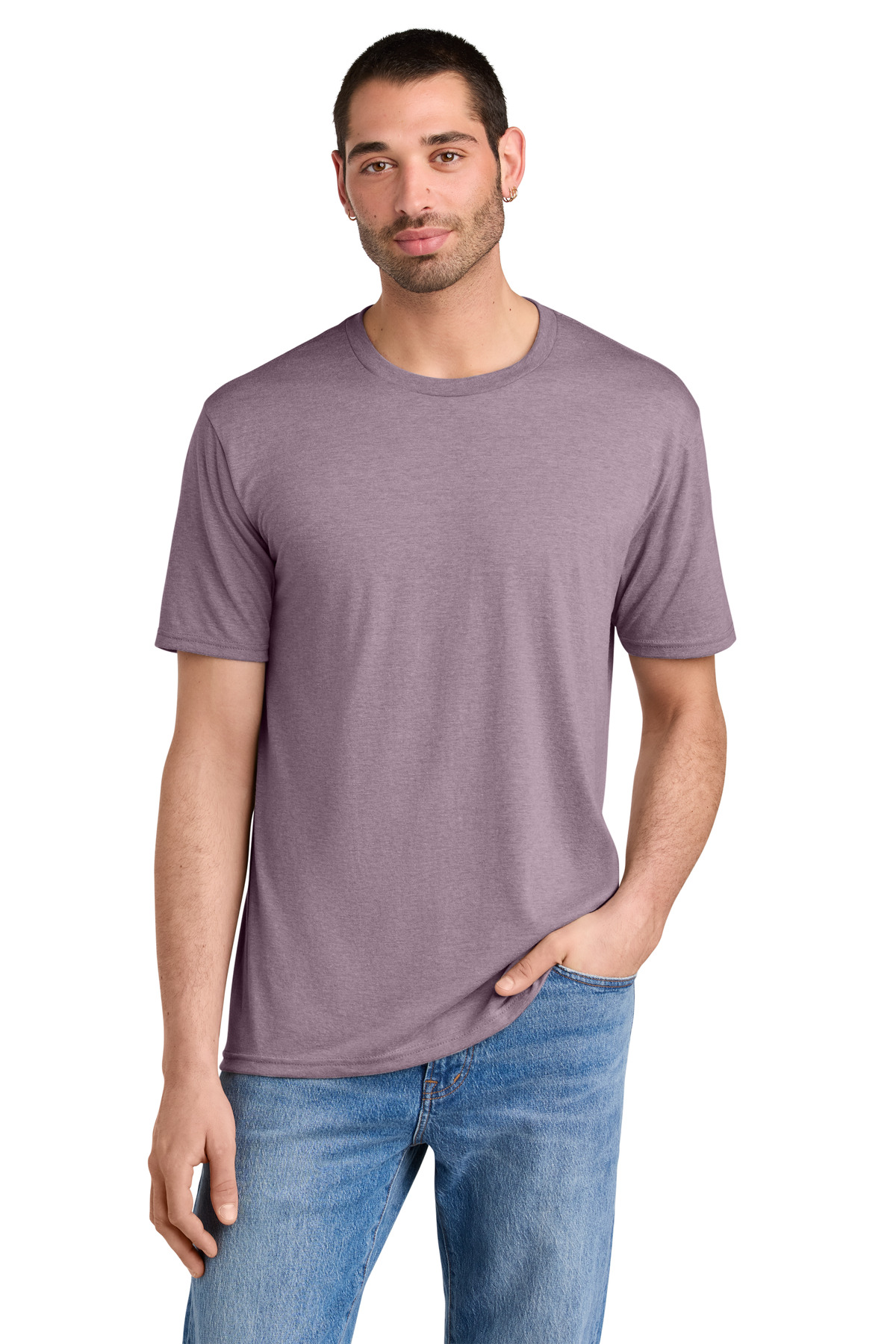 District ® Perfect Tri ® Tee. DM130 - Heathered Lavender