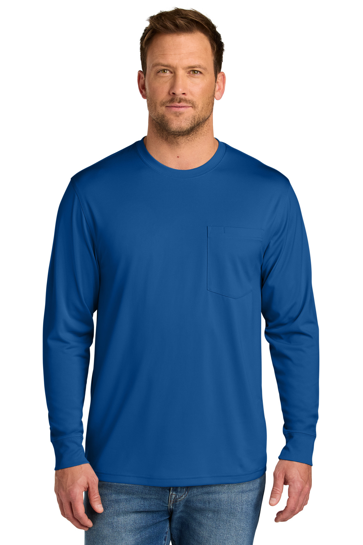 CornerStone ® Workwear Pro Long Sleeve Pocket Tee CS440LSP - Royal