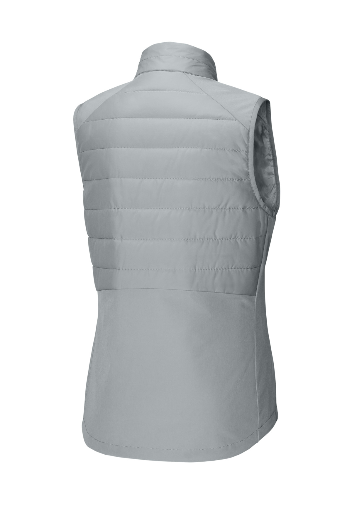 Sport-Tek Women's Teknical Hybrid Vest LST941 in Silver — Back