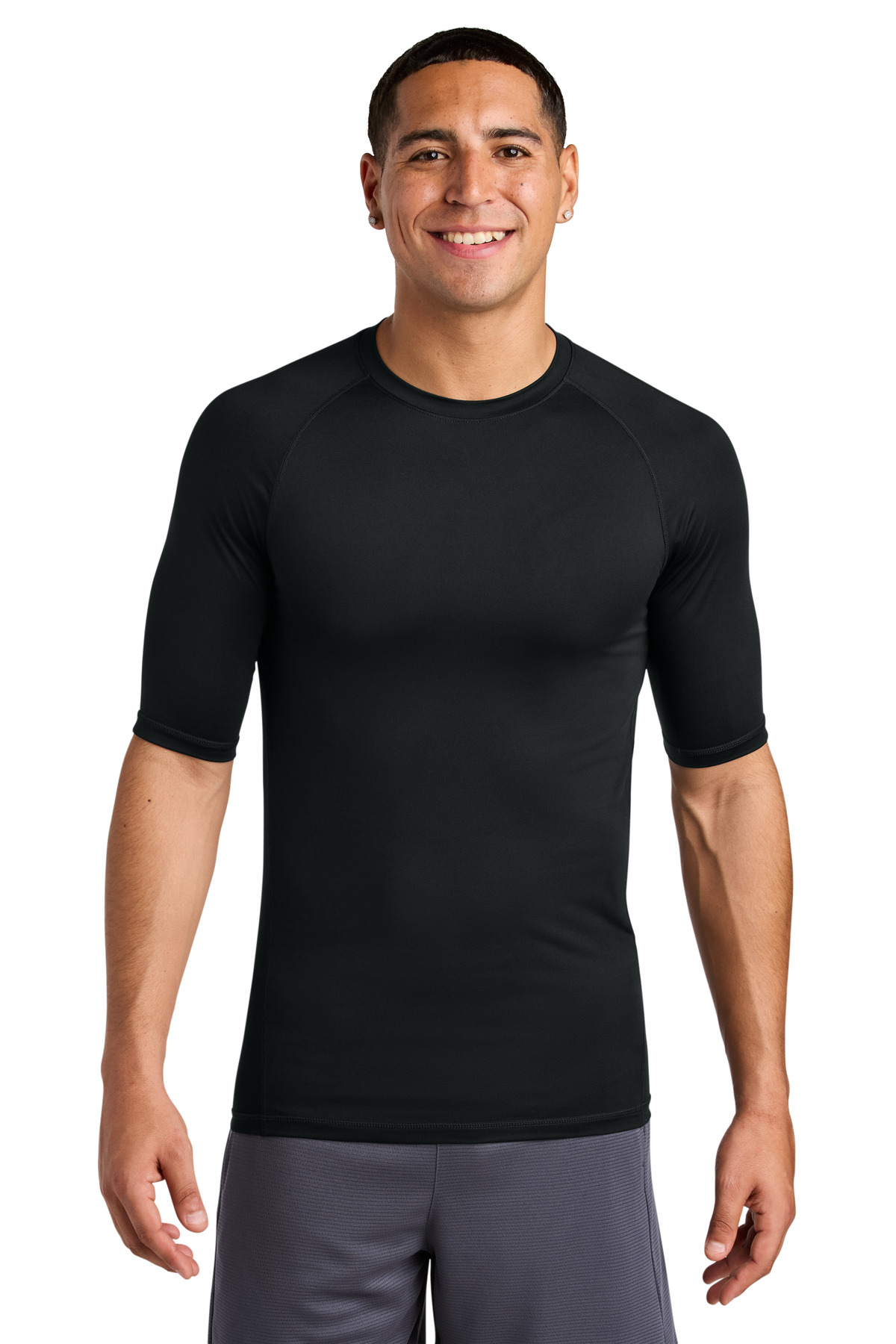 Sport-Tek PosiCharge Compression 1/2-Sleeve Tee-Sport&#45;Tek