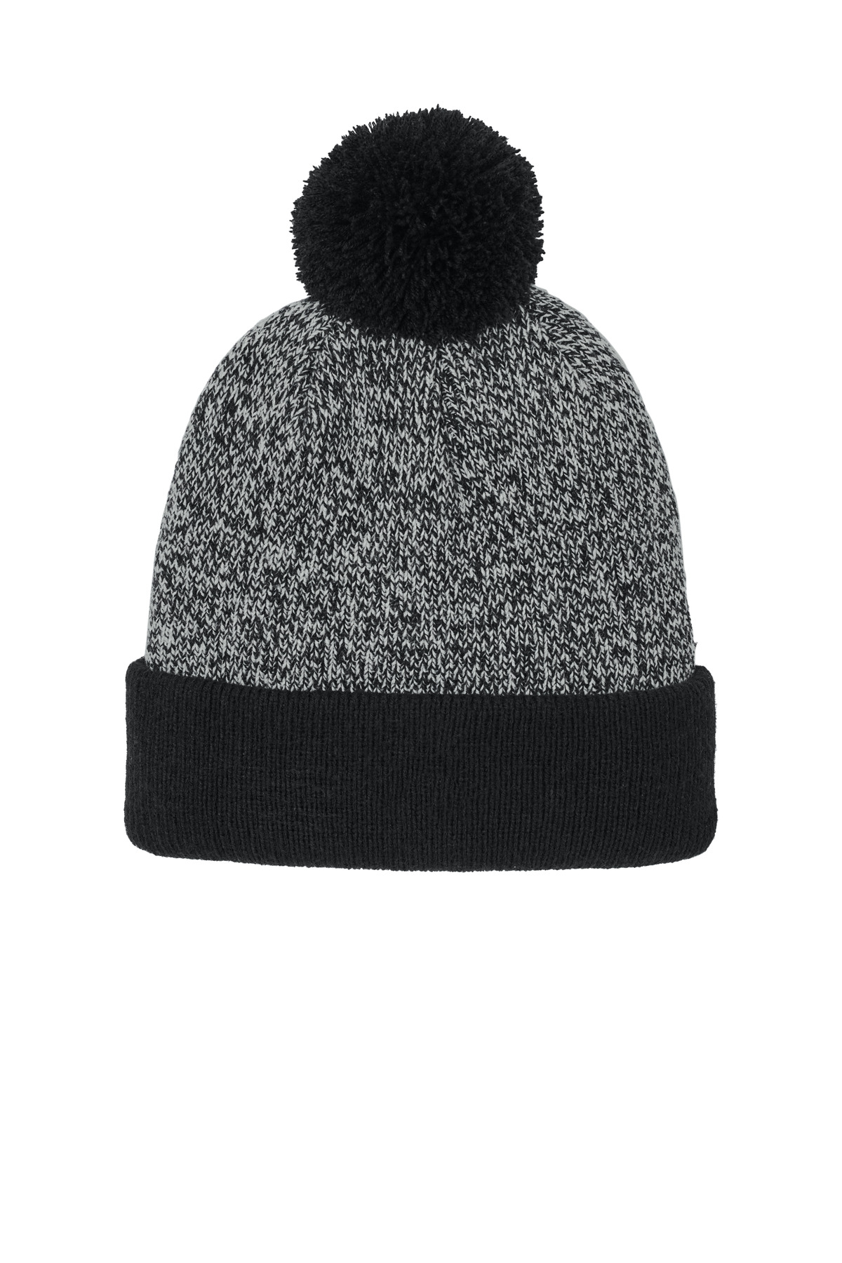 Sport-Tek Halftime Heather Pom Beanie STC68