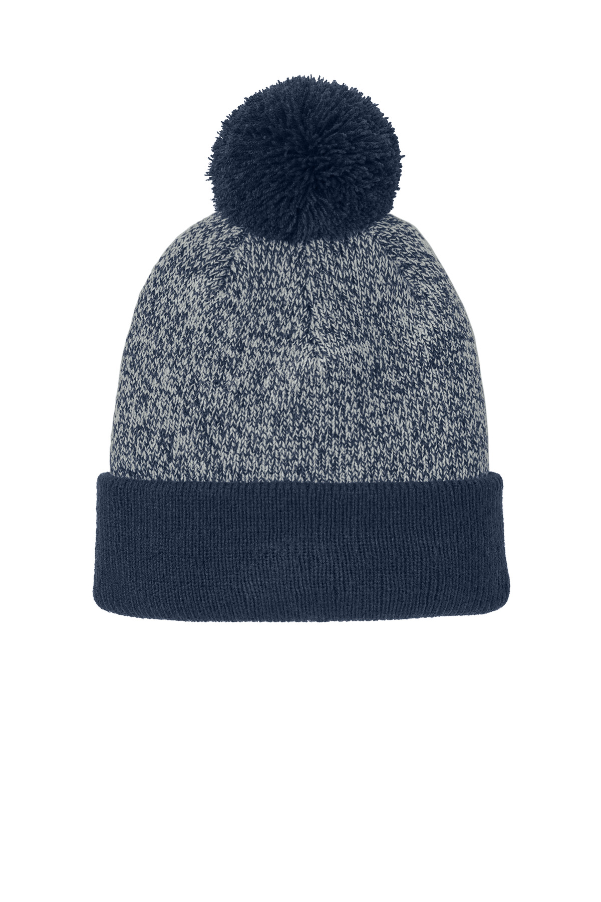 Sport&#45;Tek Halftime Heather Pom Beanie-Sport-Tek