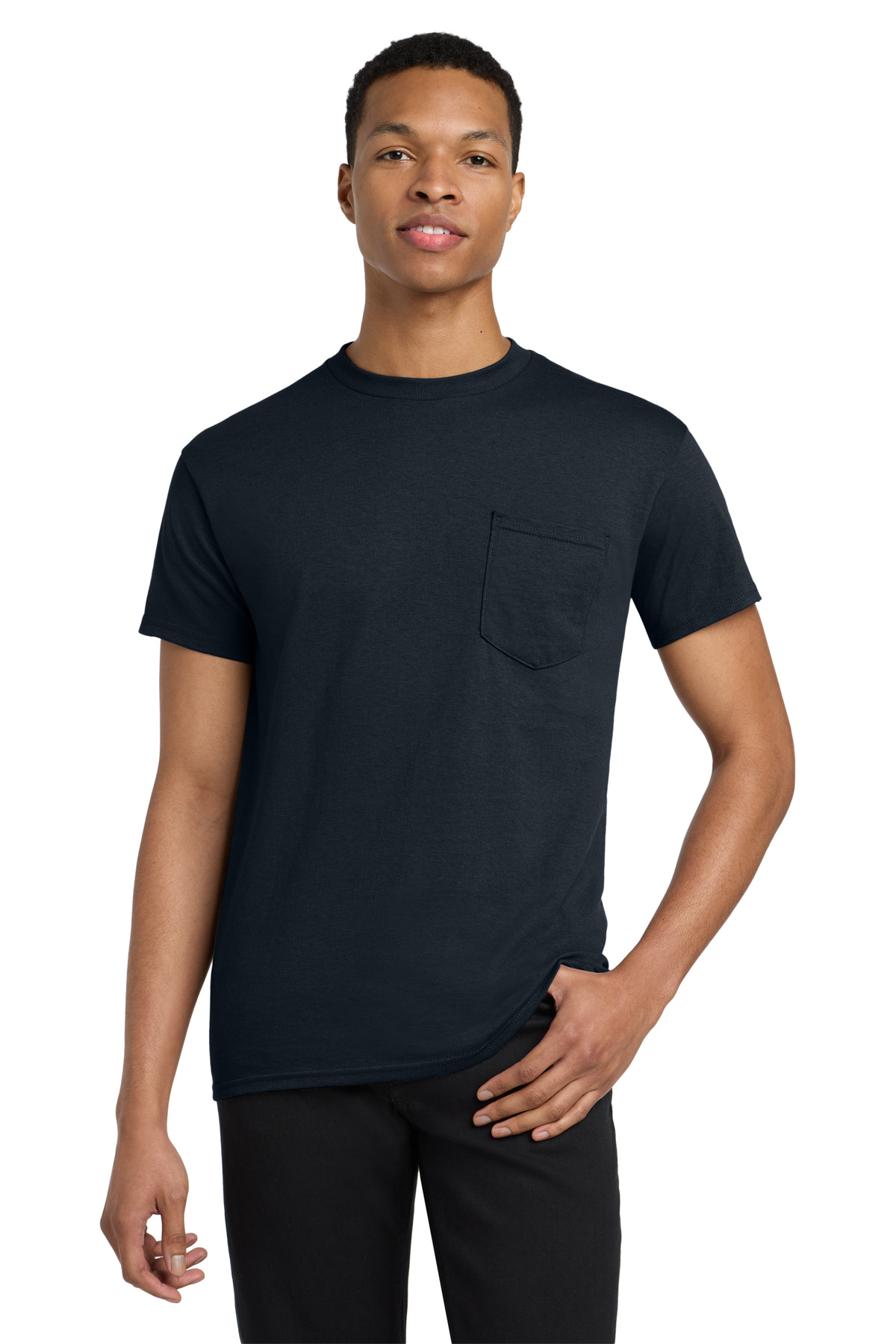Gildan ® Heavy Cotton ™ 100% Cotton Pocket T-Shirt. 5300 - Navy
