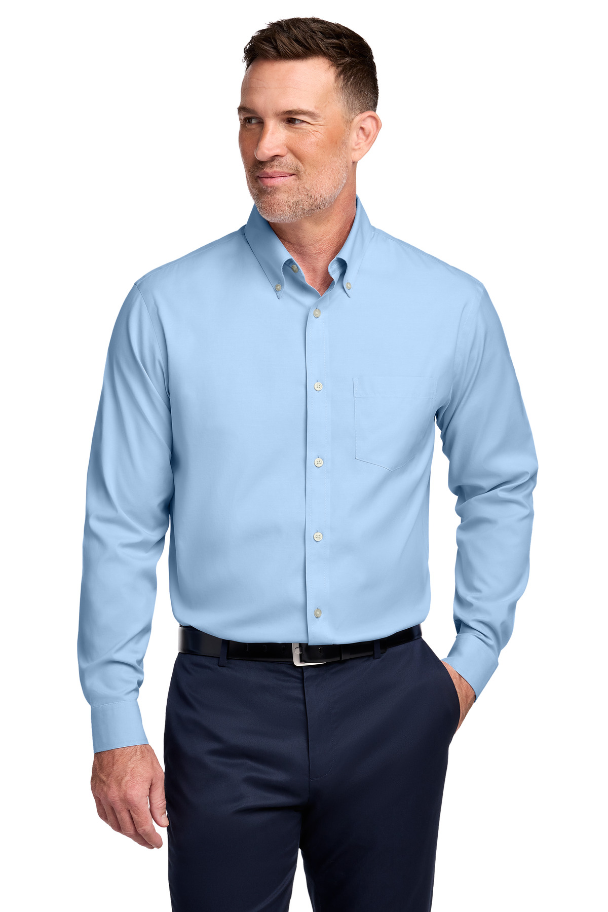 Brooks Brothers Wrinkle-Free Stretch Pinpoint Shirt BB18000