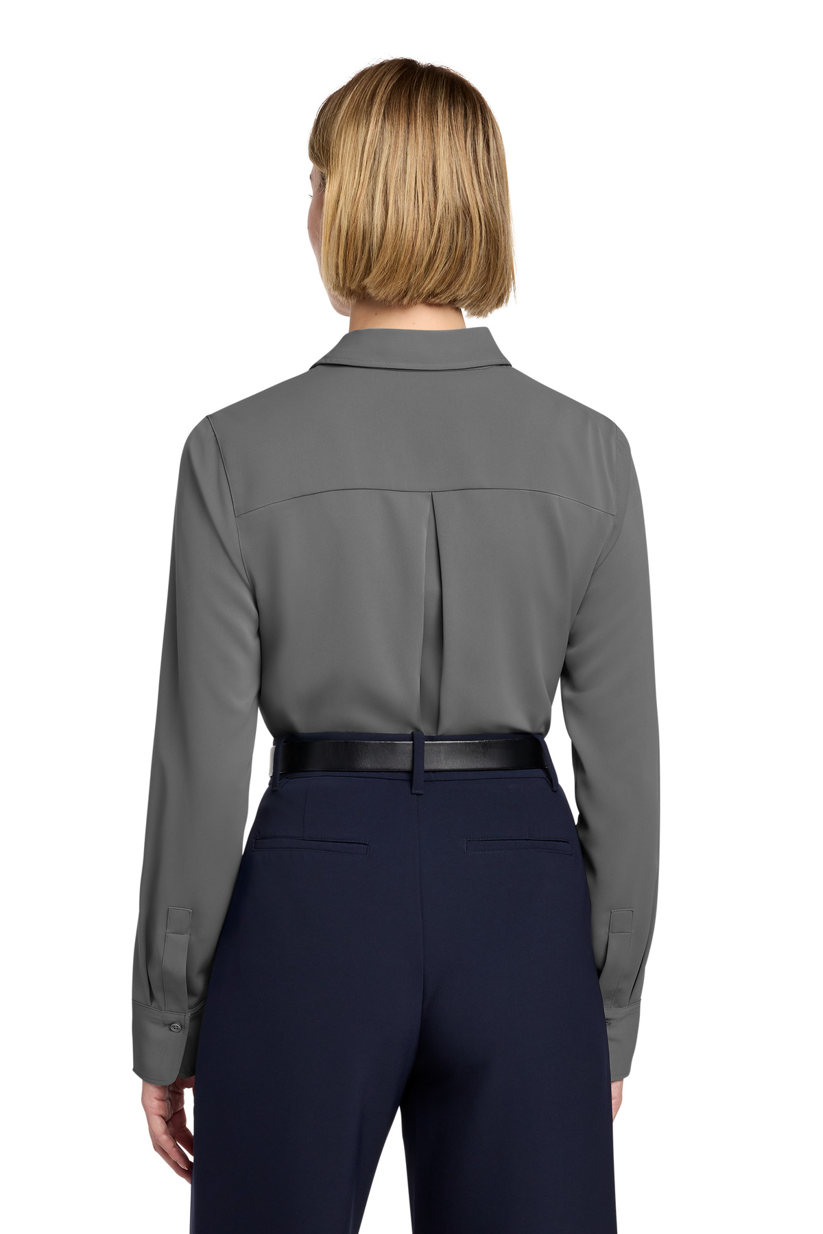 Brooks Brothers Women's Full-Button Satin Blouse BB18007