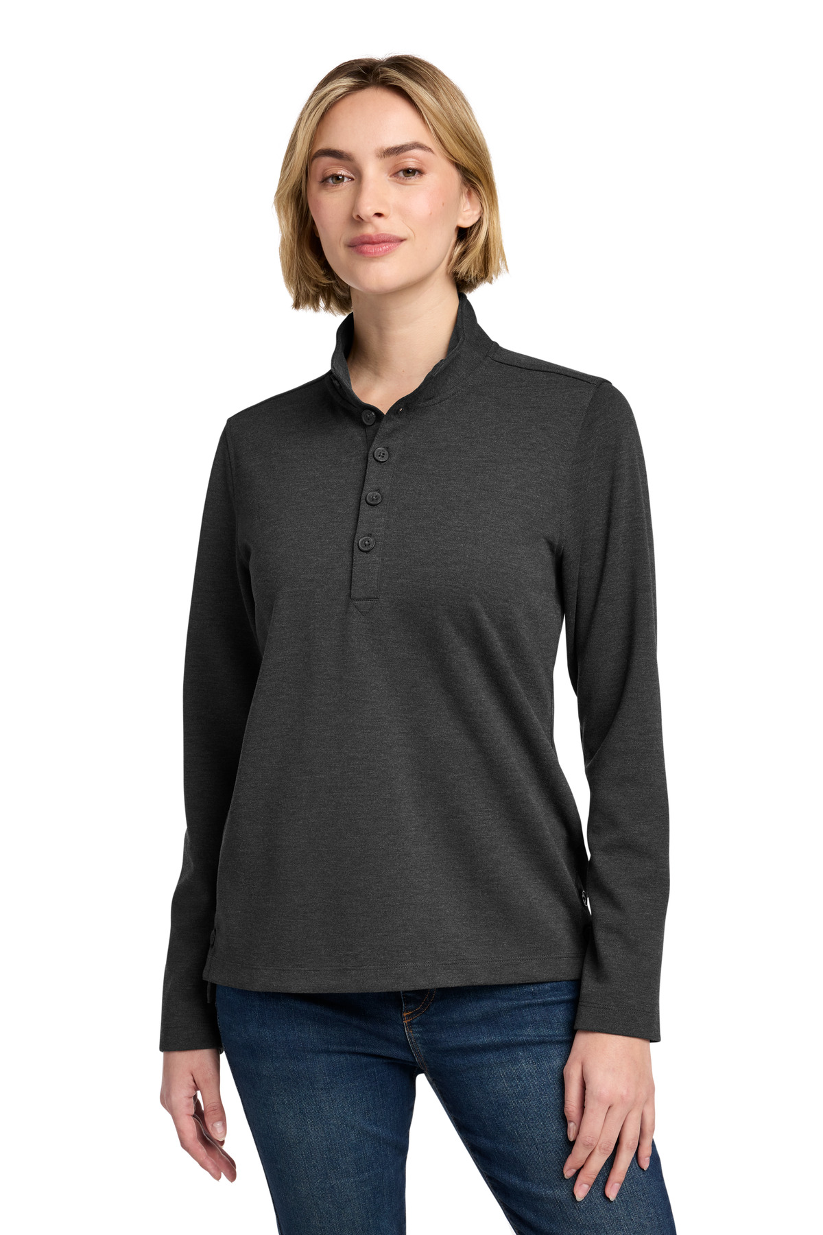 Brooks Brothers Women's Mid-Layer Stretch 1/2-Button BB18203