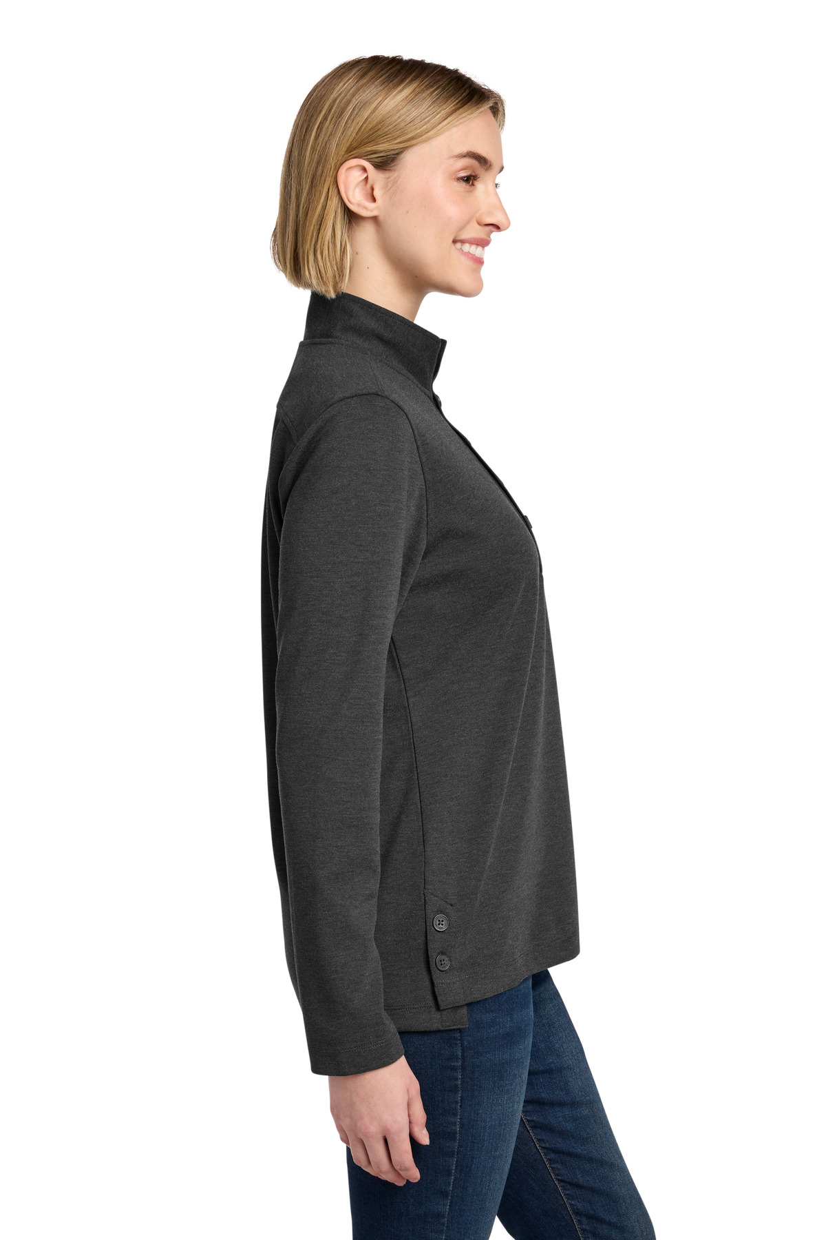 Brooks Brothers Women's Mid-Layer Stretch 1/2-Button BB18203