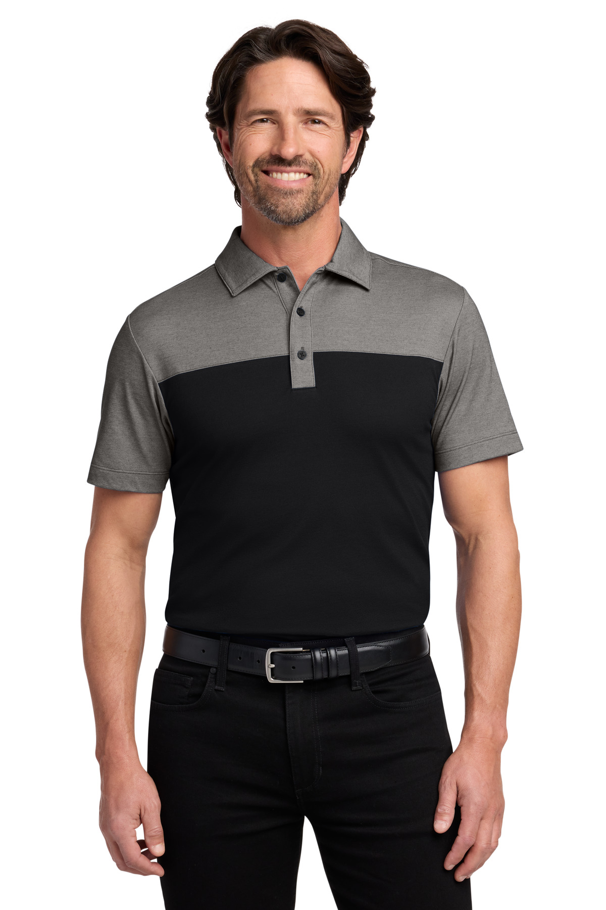 Port Authority ® Fine Pique Blend Blocked Polo K831 - Image 3