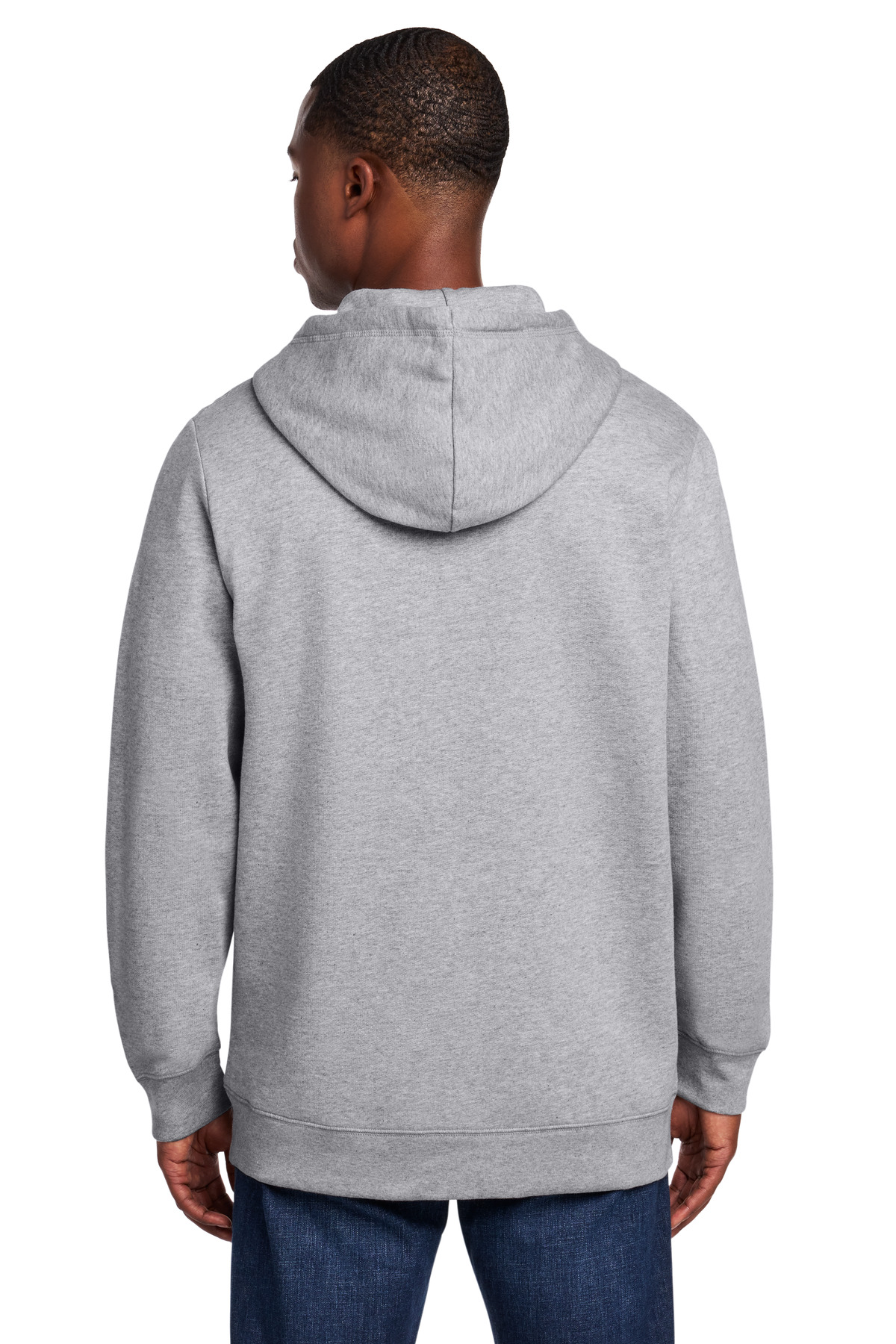 New Era Comeback Fleece Full-Zip Hoodie back view