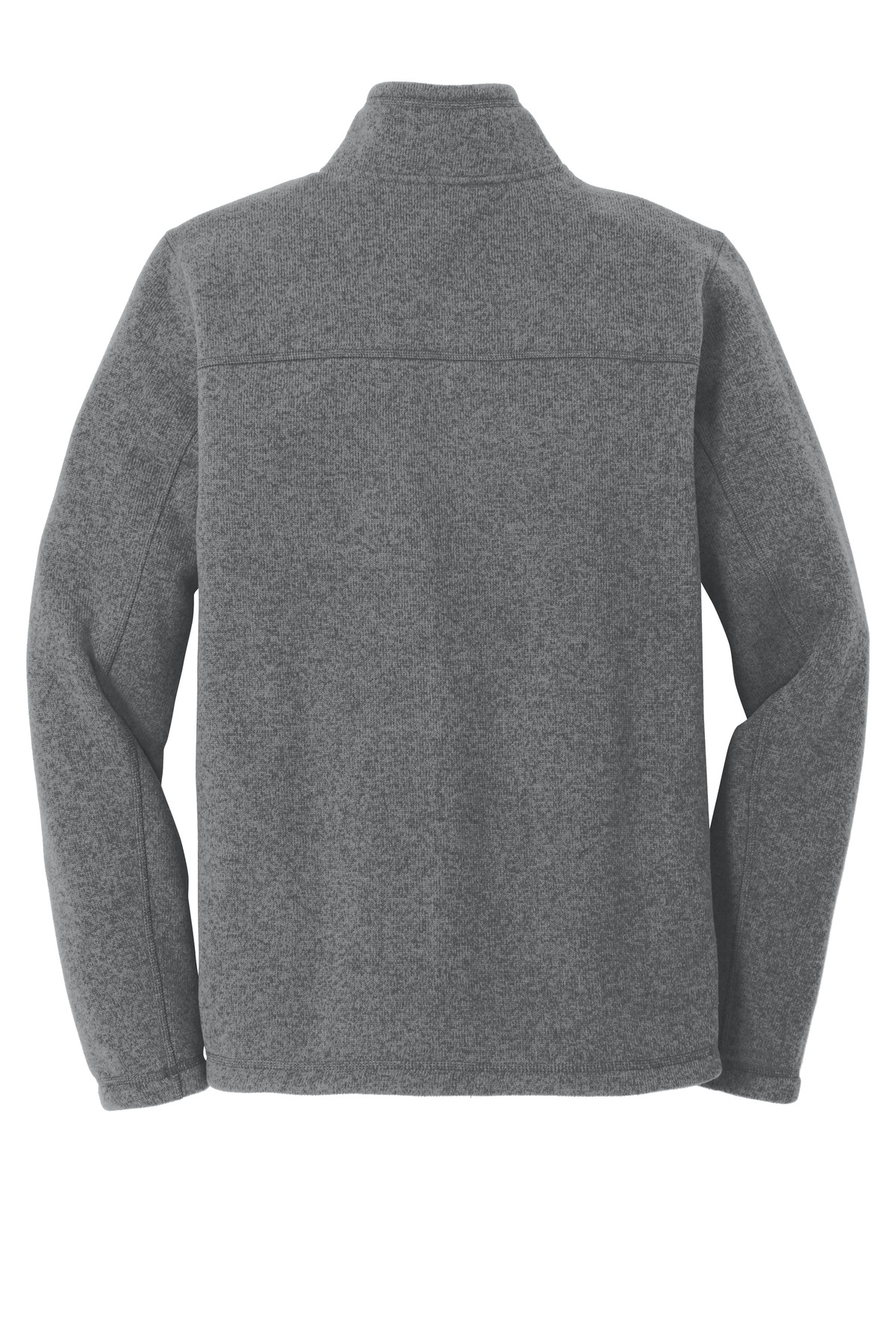 The North Face Sweater Fleece Jacket. NF0A3LH7 in TNF Medium Grey Heather — Back
