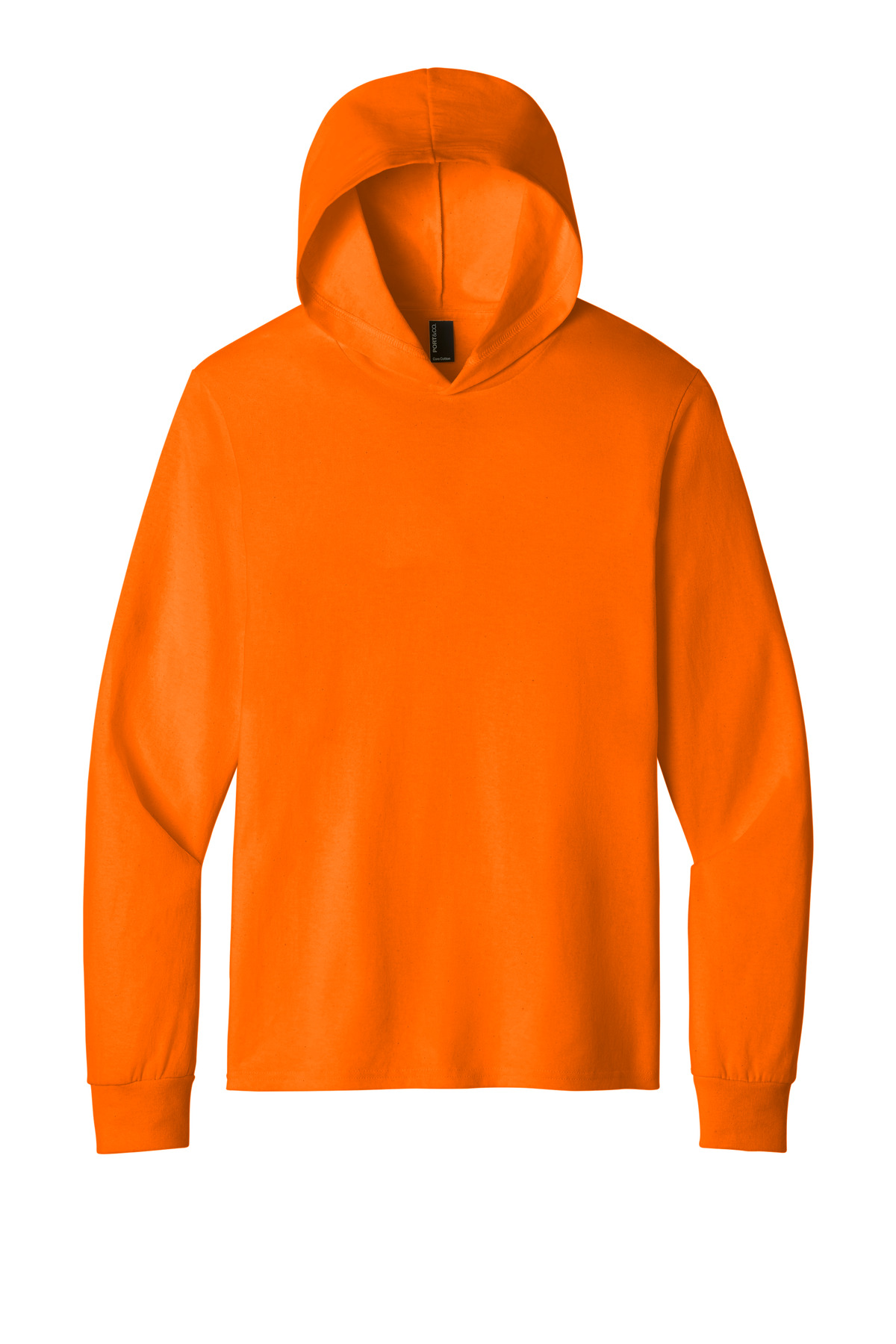 Port & Co Port & Co Core Cotton Pullover Hooded Tee PC54H in S. Orange