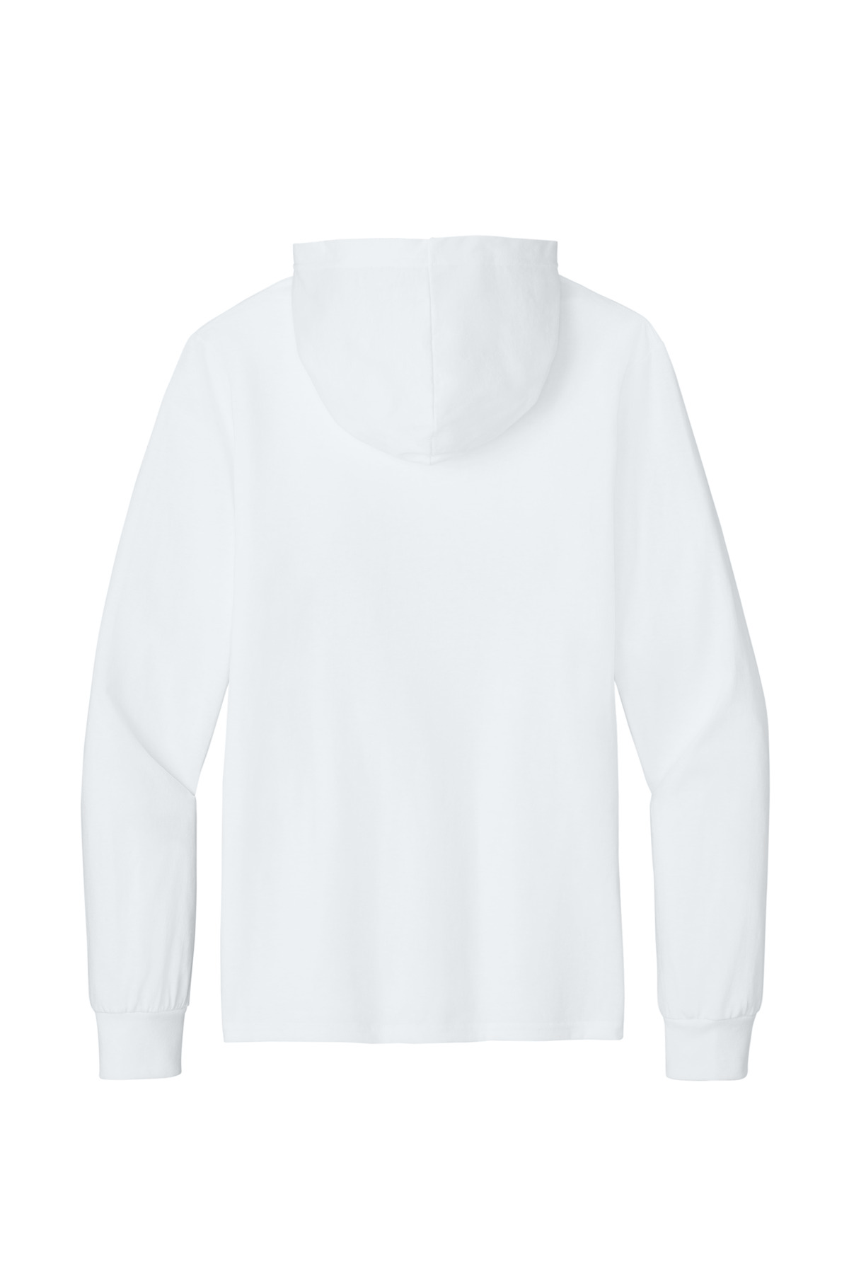 Port & Co Core Cotton Pullover Hooded Tee PC54H in White — Back