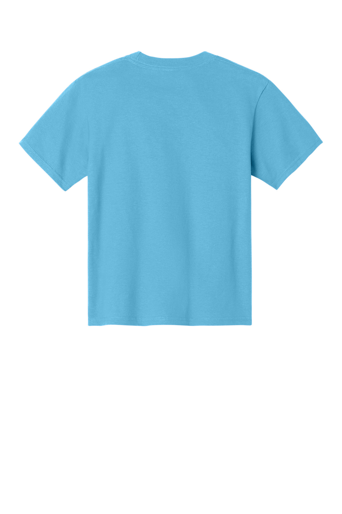 Port & Co Youth Essential Tee. PC61Y in Aquatic Blue