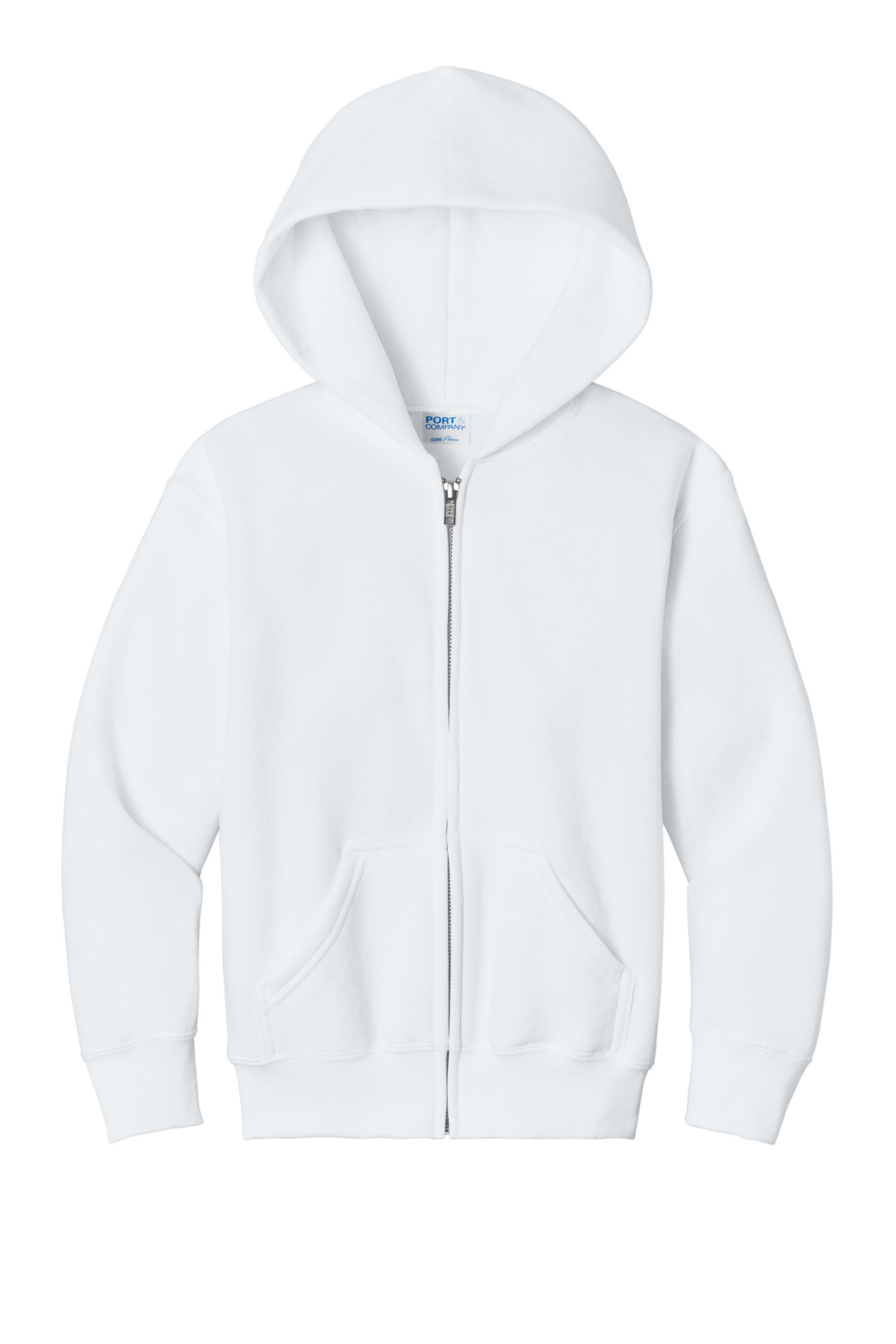 Youth Core Fleece Full-Zip Hooded Sweatshirt