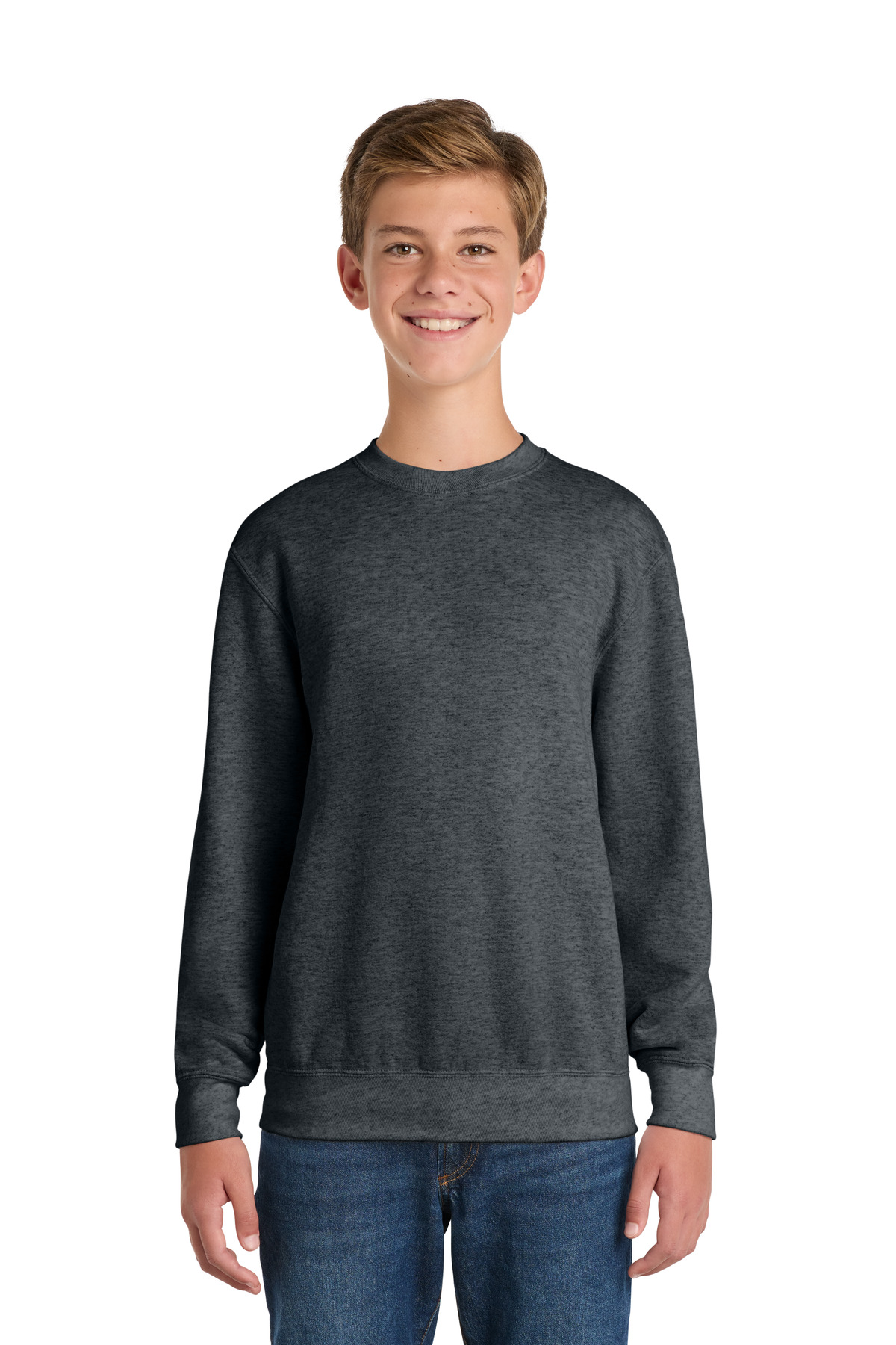 Port & Co Youth Core Fleece Crewneck Sweatshirt-Port & Co