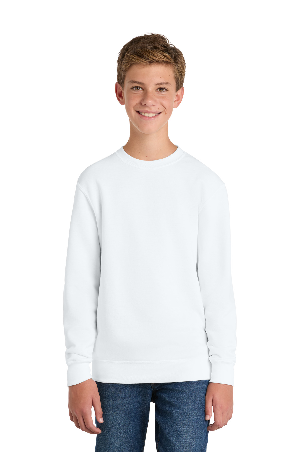 Port & Co Youth Core Fleece Crewneck Sweatshirt-Port & Co