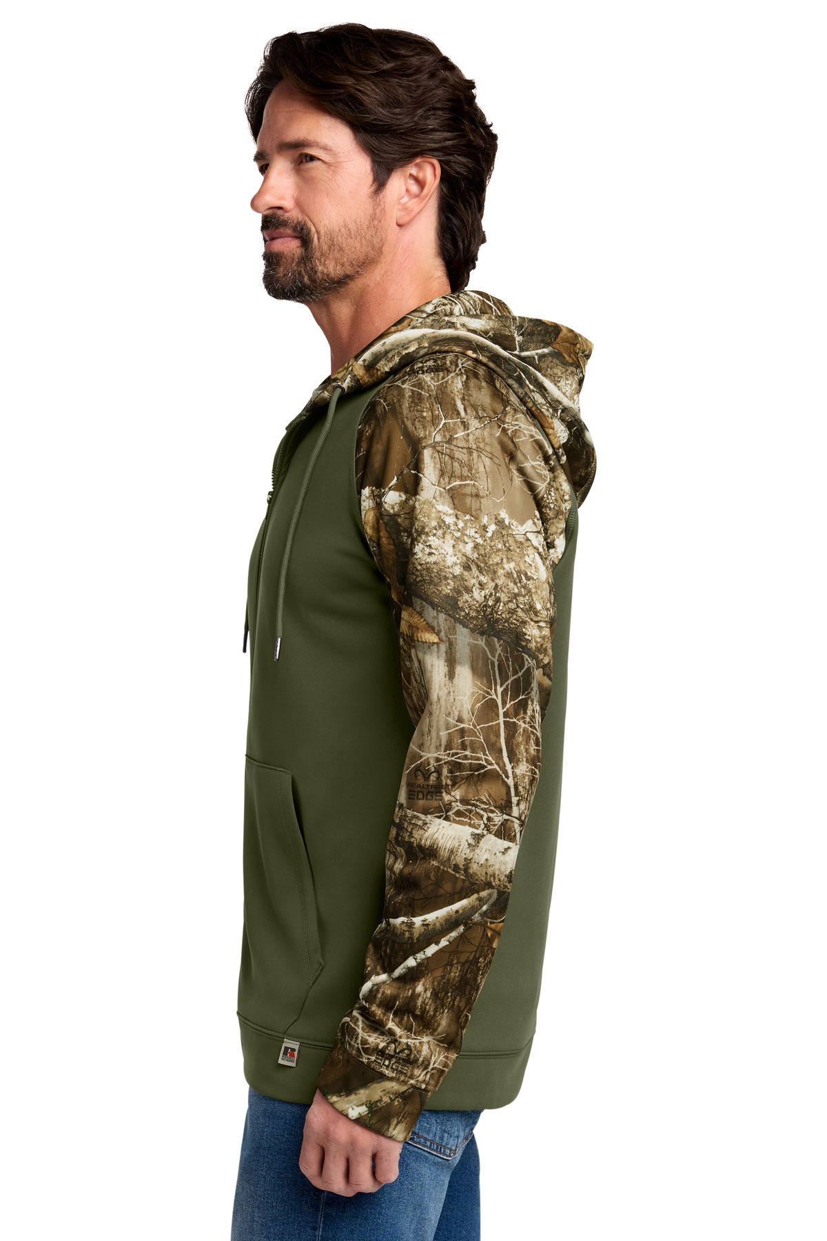 Russell Outdoors Realtree Performance Colorblock Full-Zip Hoodie RU452