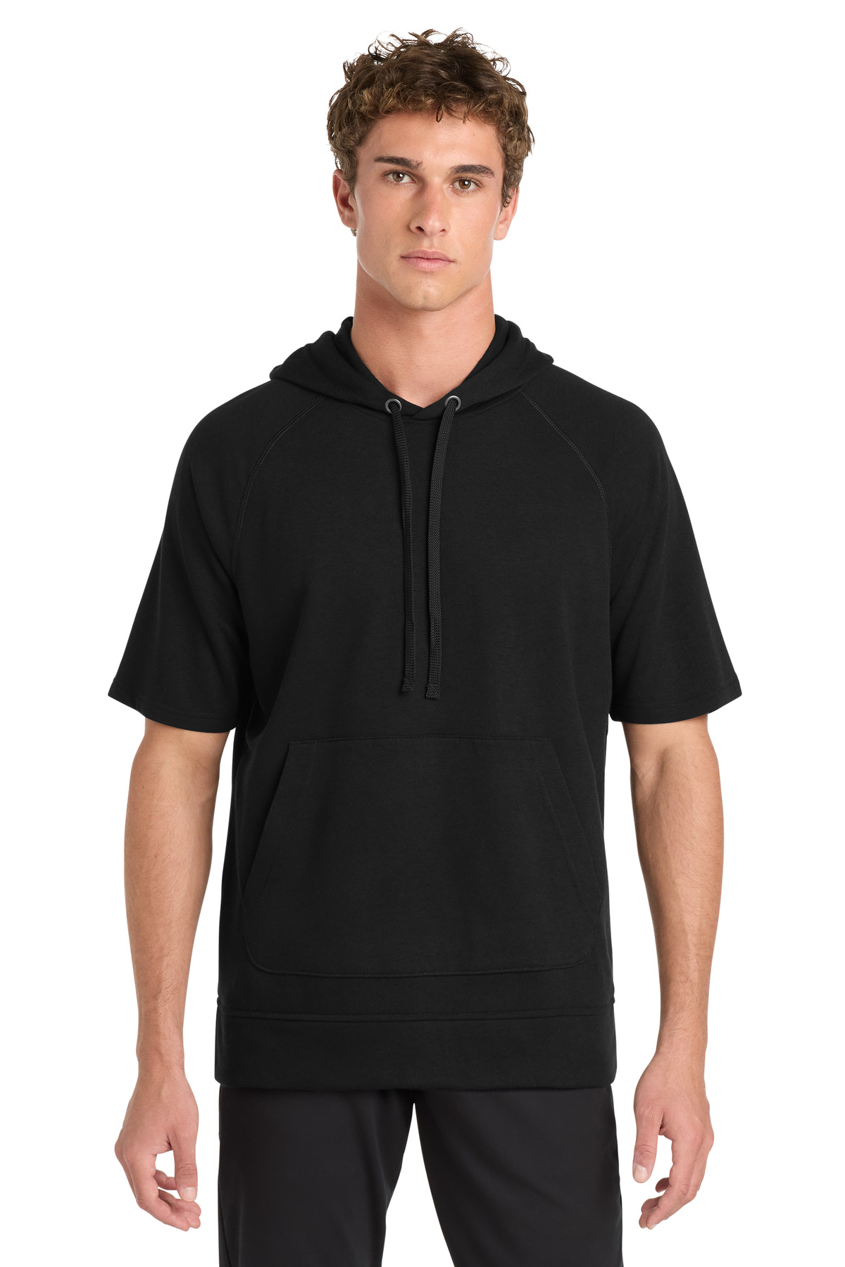  DISCONTINUED  Sport-Tek  ┬«  PosiCharge  ┬«  Tri-Blend Wicking Fleece Short Sleeve Hooded Pullover ST297