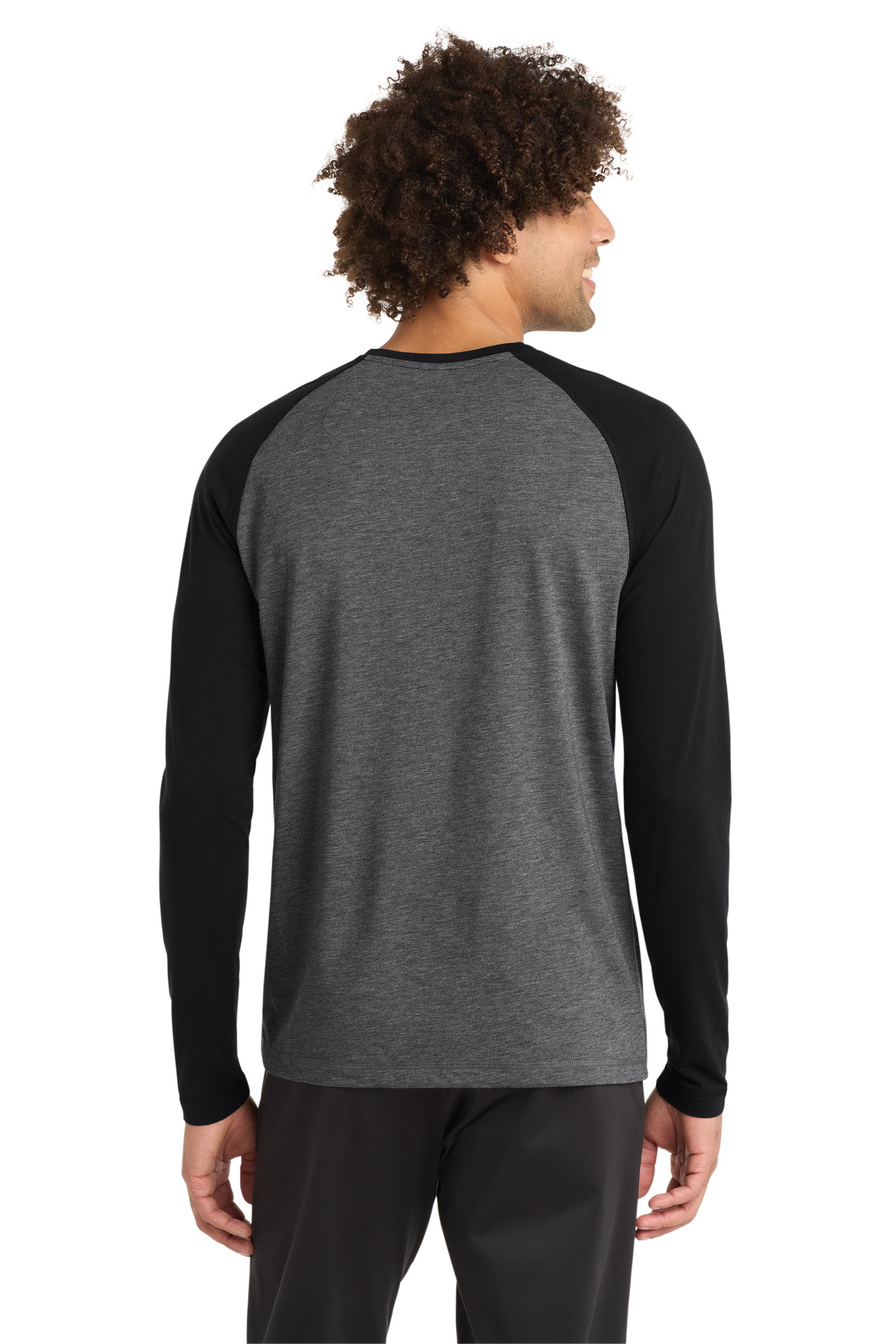 Sport-Tek PosiCharge Long Sleeve Tri-Blend Wicking Raglan Tee ST400LS